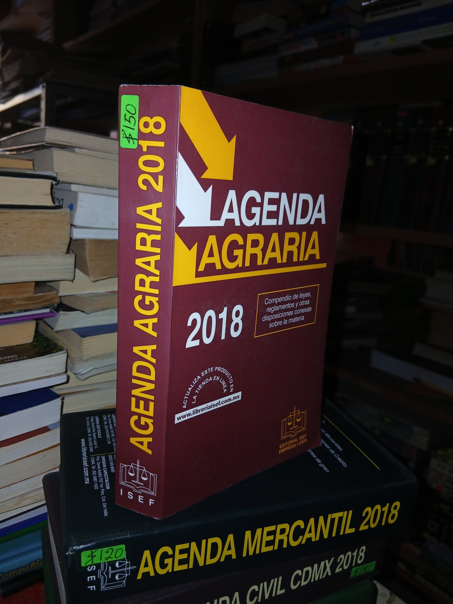 AGENDA AGRARIA 2018 POR EDITORIAL ISEF USADO DERECHO LITERARIO 207