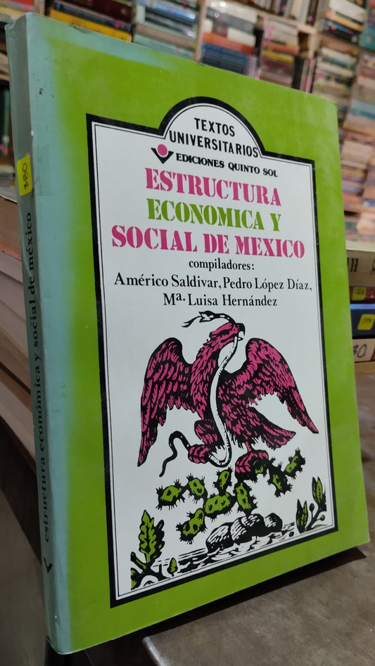 ESTRUCTURA ECONOMICA Y SOCIAL DE MEXICO POR AMERICO SALDIVAR LIBRO USADO POLITICA ALDAMA