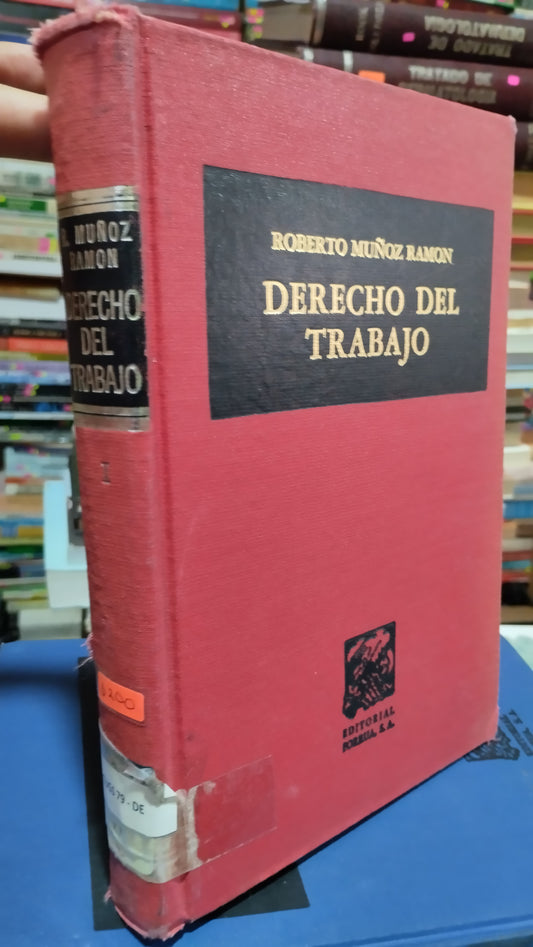 DERECHO DEL TRABAJO POR ROBERTO MUÑOZ RAMON LIBRO USADO DERECHO ALDAMA