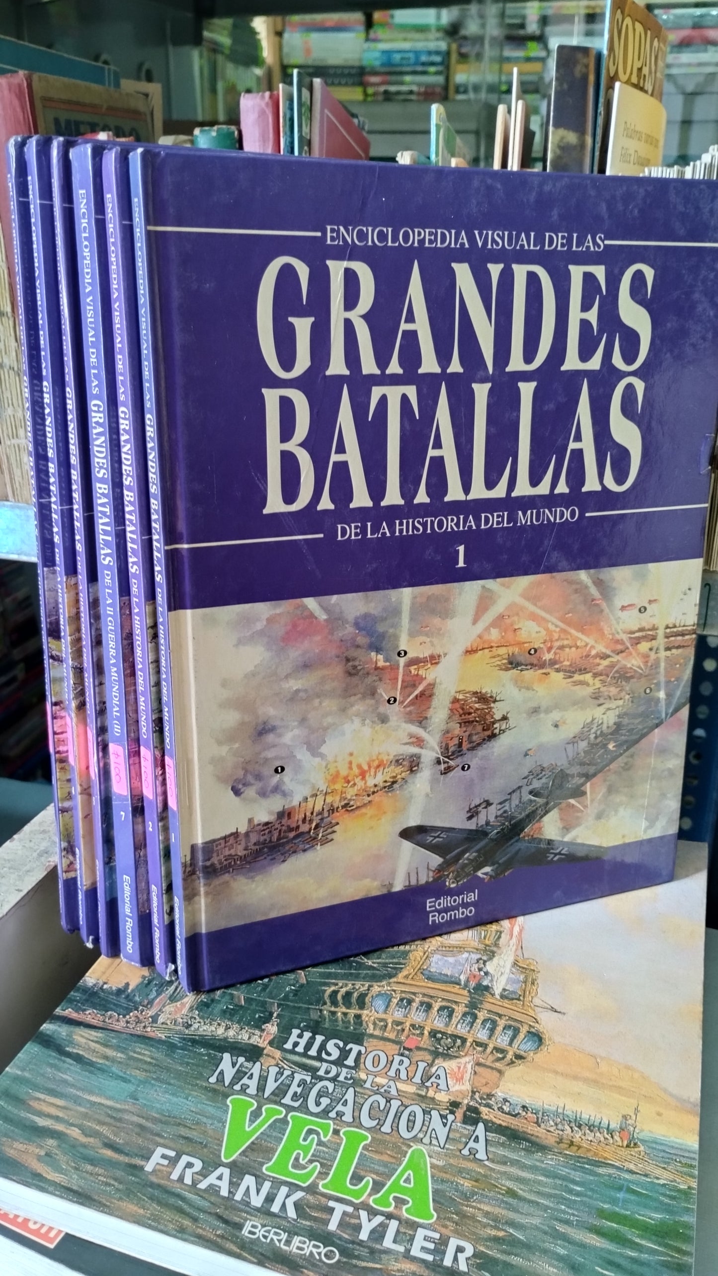 ENCICLOPEDIA VISUAL DE LAS GRANDES BATALLAS 6 TOMOS LIBRO USADO HISTORIA ALDAMA