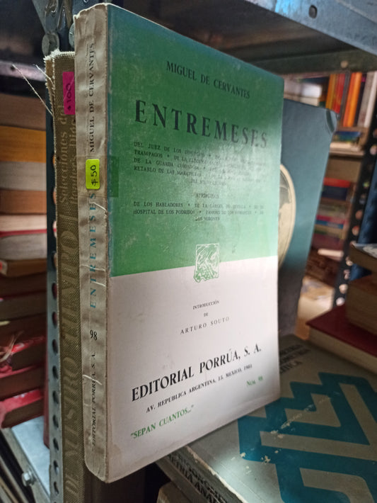 ENTREMESES MIGUEL DE CERVANTES USADO NOVELAS ALDAMA