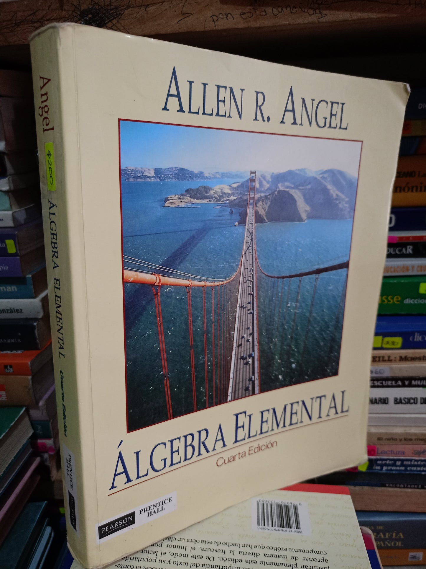ALGEBRA ELEMENTAL POR ALLEN R. ANGEL USADO MATE LITERARIO 305