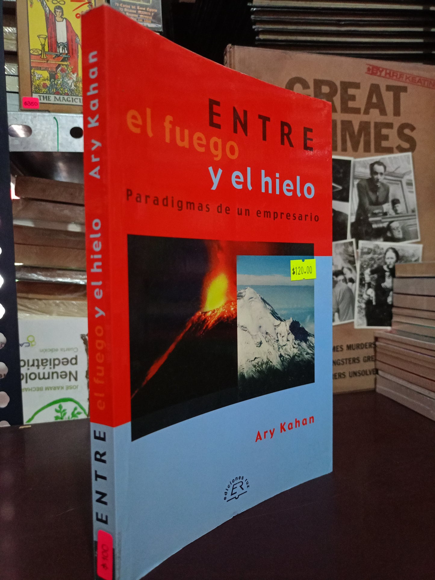 ENTRE EL FUEGO Y EL HIELO PARADIGMAS DE UN EMPRESARIO POR ARY KAHAN USADO SUPERACIÓN PERSONAL LITERARIO 305