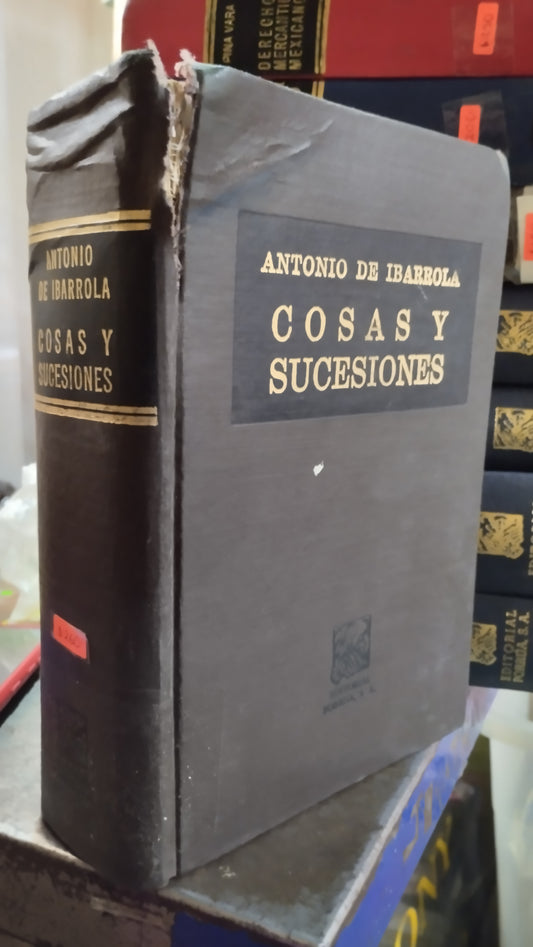 COSAS Y SUCESIONES POR ANTONIO DE IBARROLA LIBRO USADO DERECHO ALDAMA