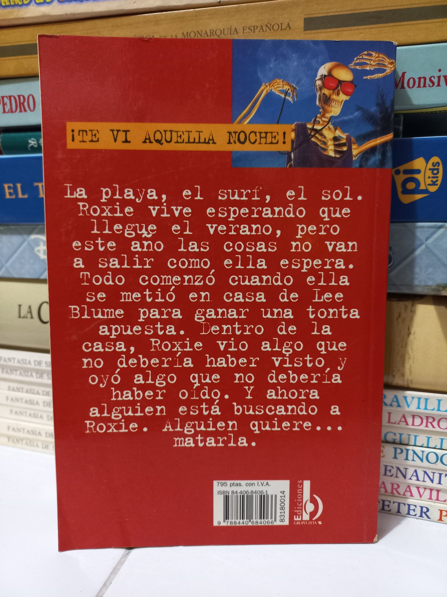 TE VI AQUELLA NOCHE POR R.L. STINE USADO NOVELA JUÁREZ