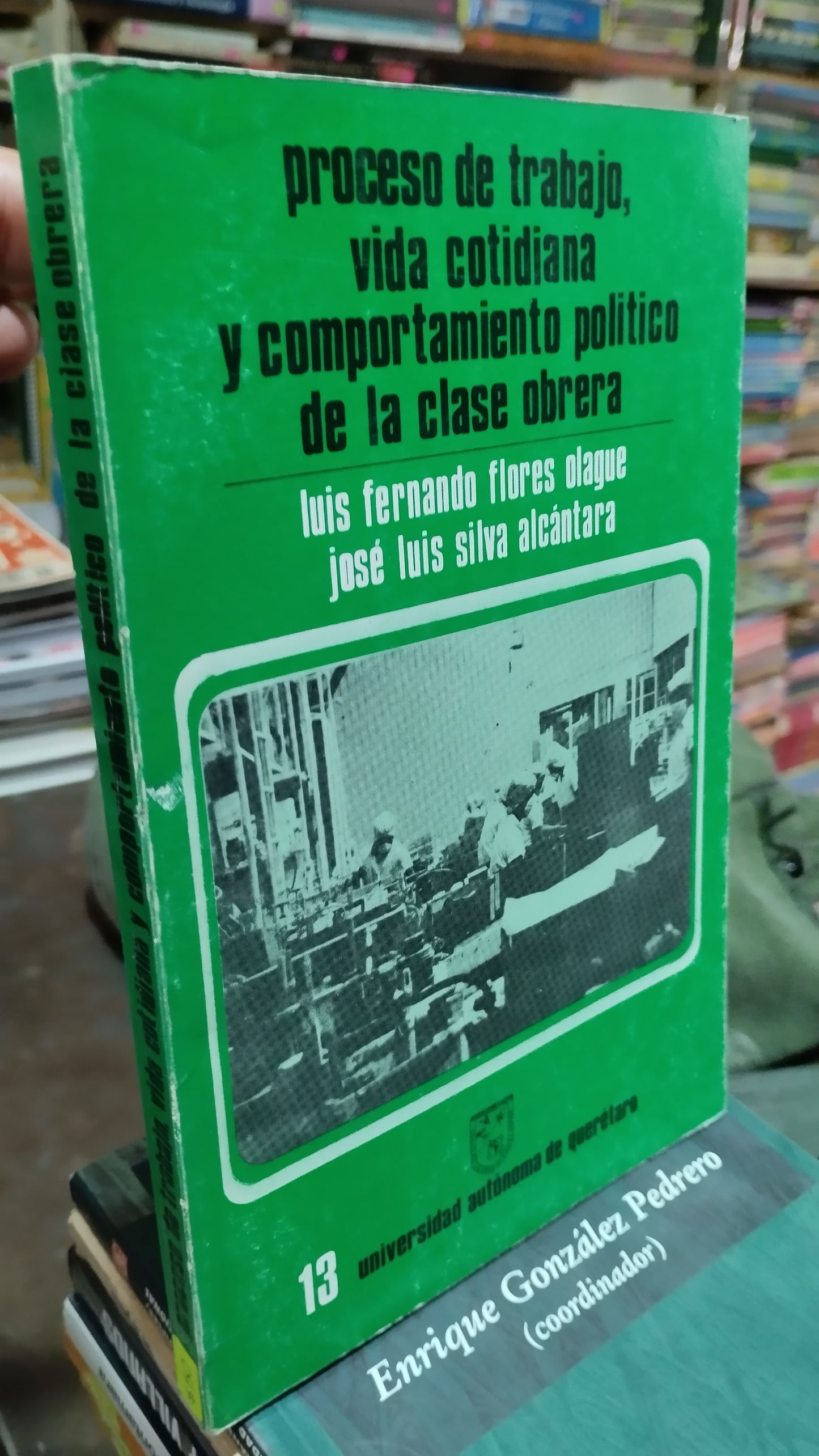 PROCESO DE TRABAJO VIDA COTIDIANA Y COMPORTAMIENTO POLITICO DE LA CLASE OBRERA POR LUIS FERNANDO FLORES OLAGUE LIBRO USADO POLITICA ALDAMA