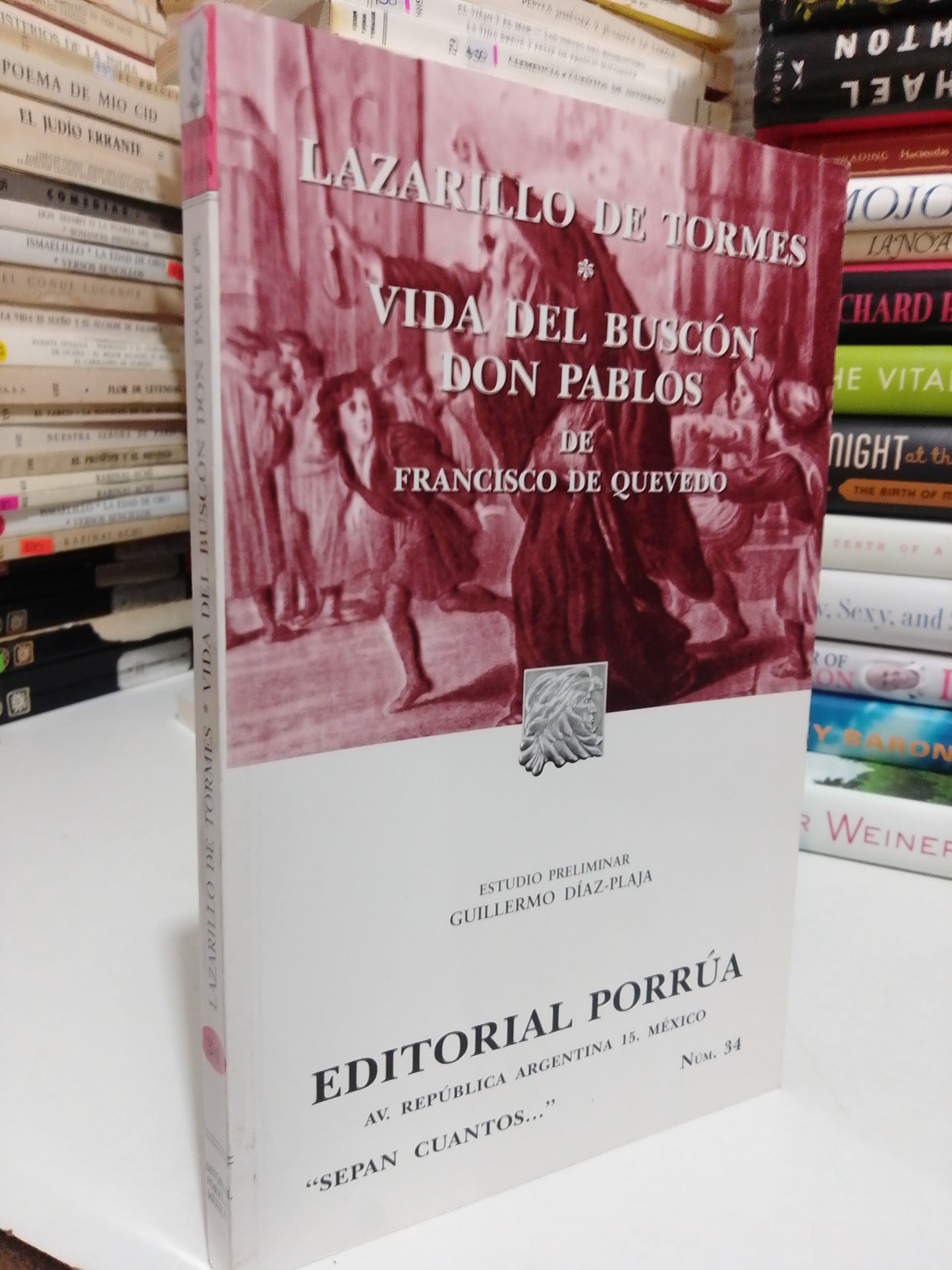 LAZARILLO DE TORMES, LA VIDA DEL BUSCÓN DON PABLO POR FRANCISCO DE QUEVEDO USADO NOVELA JUÁREZ