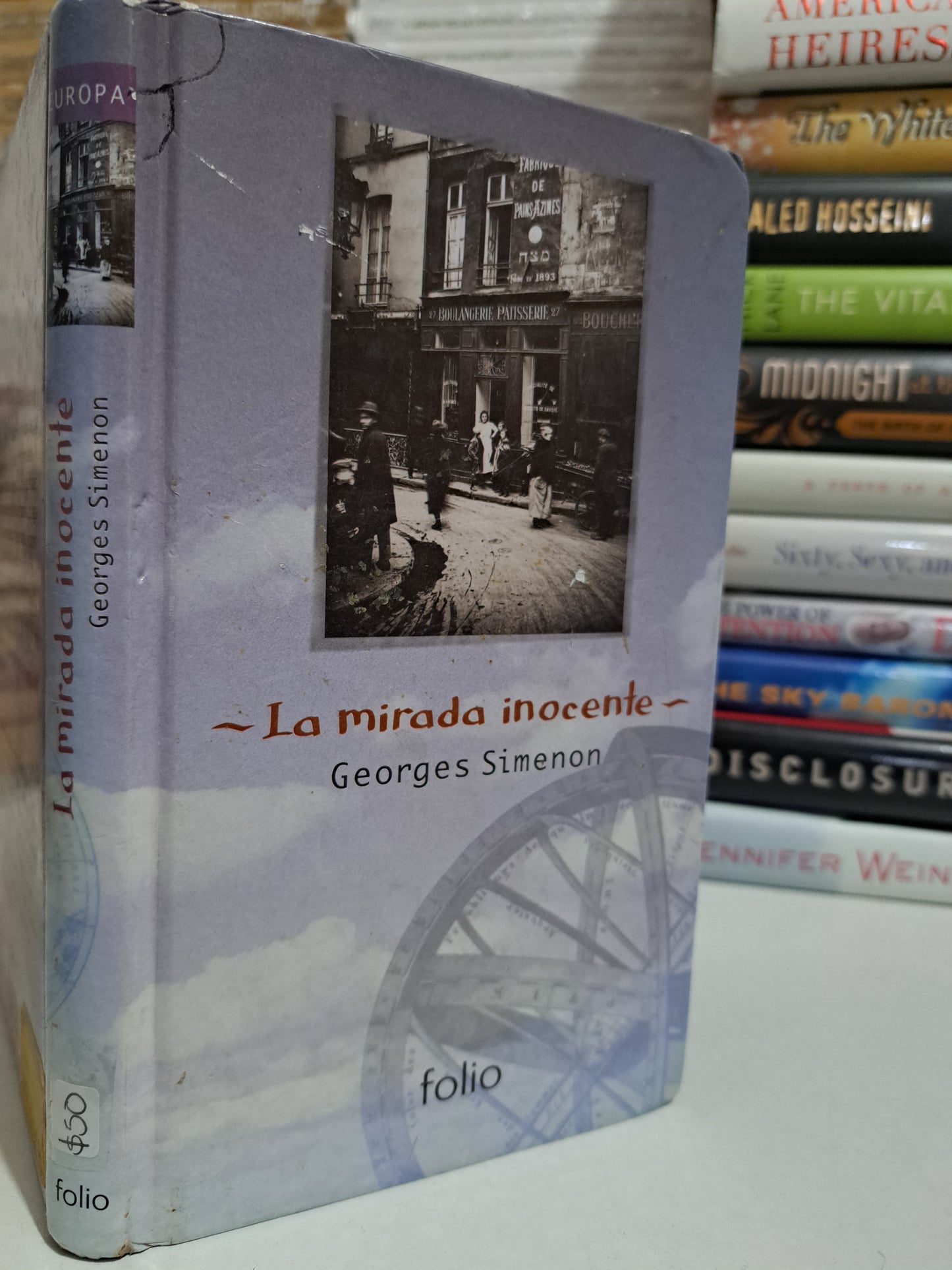 LA MIRADA INOCENTE GEORGE SIMENON USADO NOVELA JUÁREZ