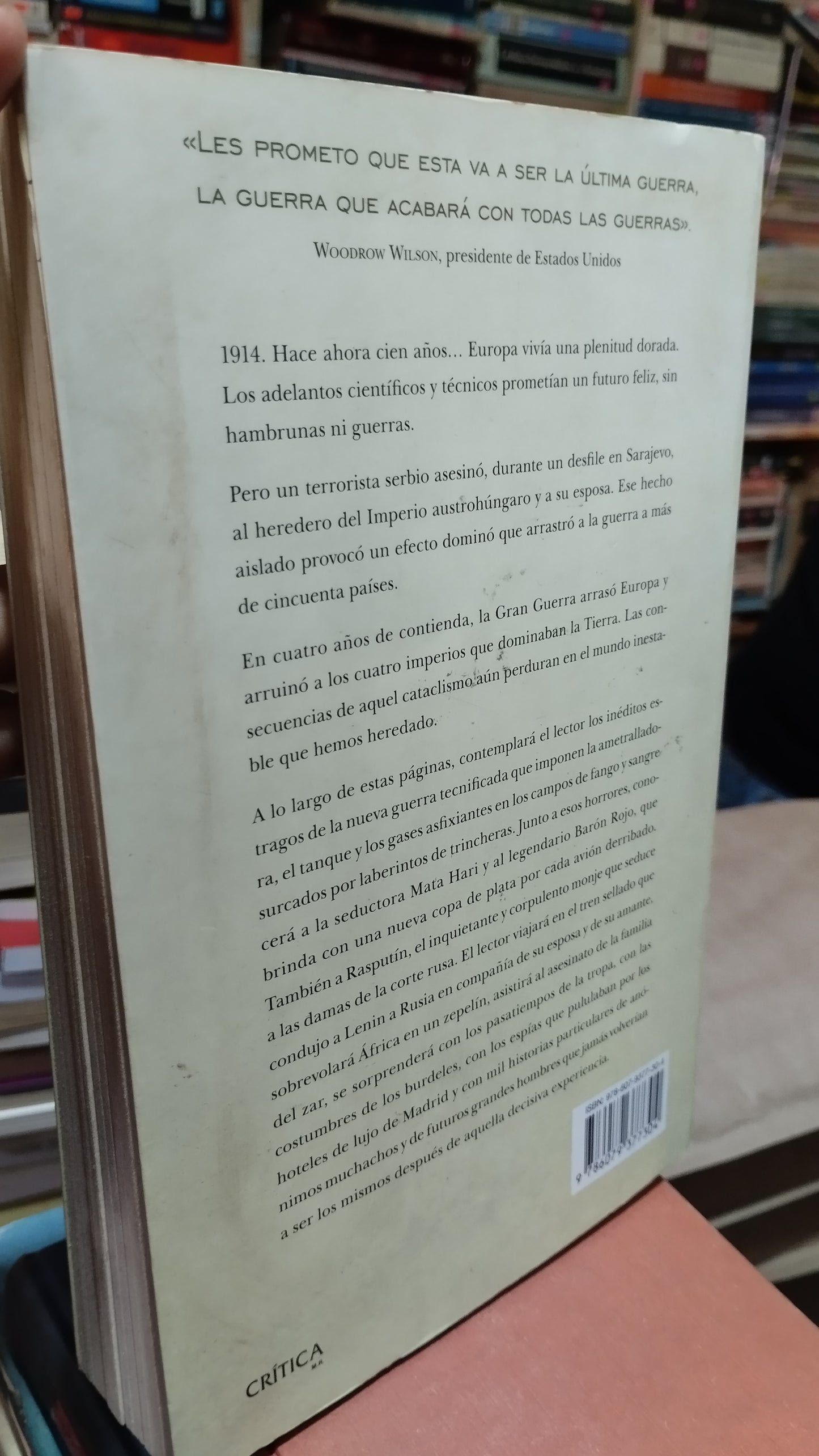 LA PRIMERA GUERRA MUNDIAL CONTADA PARA ESCEPTICOS POR JUAN ESLAVA GALAN LIBRO USADO HISTORIA ALDAMA