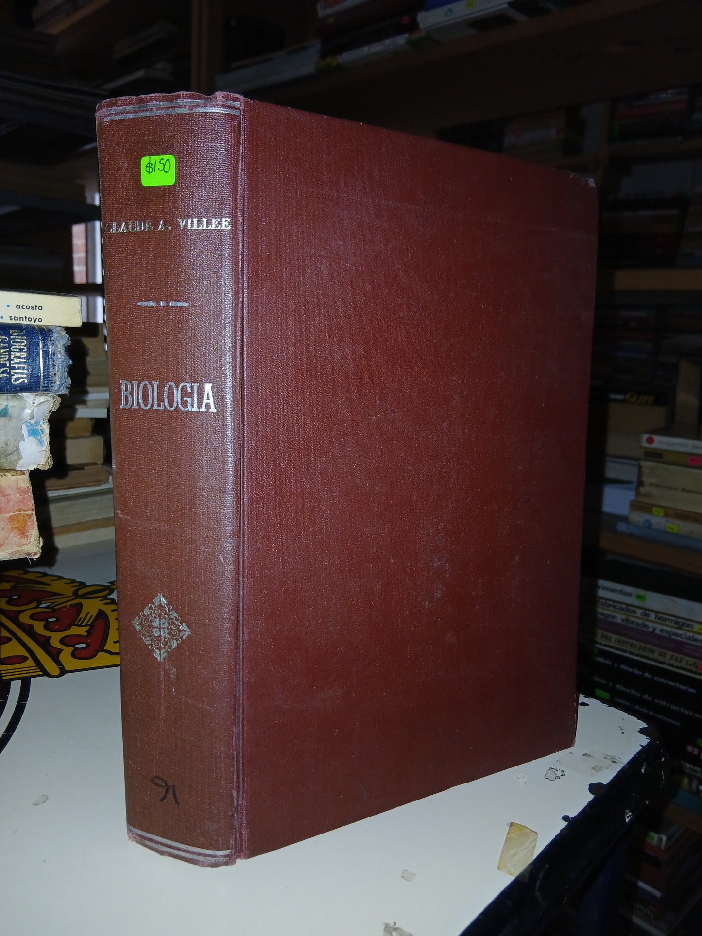BIOLOGÍA POR CLAUDE A. VILLEE USADO BIOLOGÍA LITERARIO 207