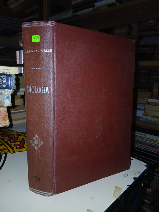 BIOLOGÍA POR CLAUDE A. VILLEE USADO BIOLOGÍA LITERARIO 207