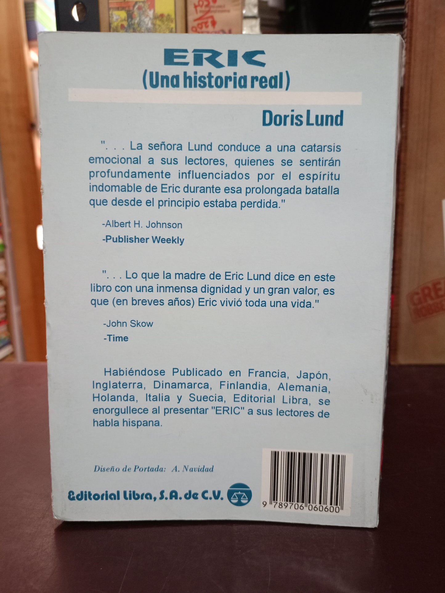 ERIC UNA HISTORIA REAL POR DORIS LUND USADO NOVELA LITERARIO 305