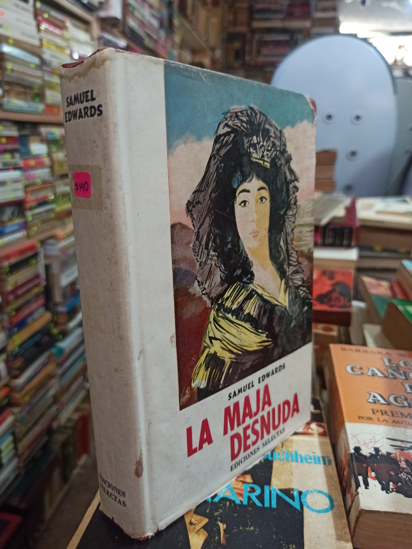 LA MAJA DESNUDA POR SAMUEL EDWARDS USADO NOVELAS ALDAMA