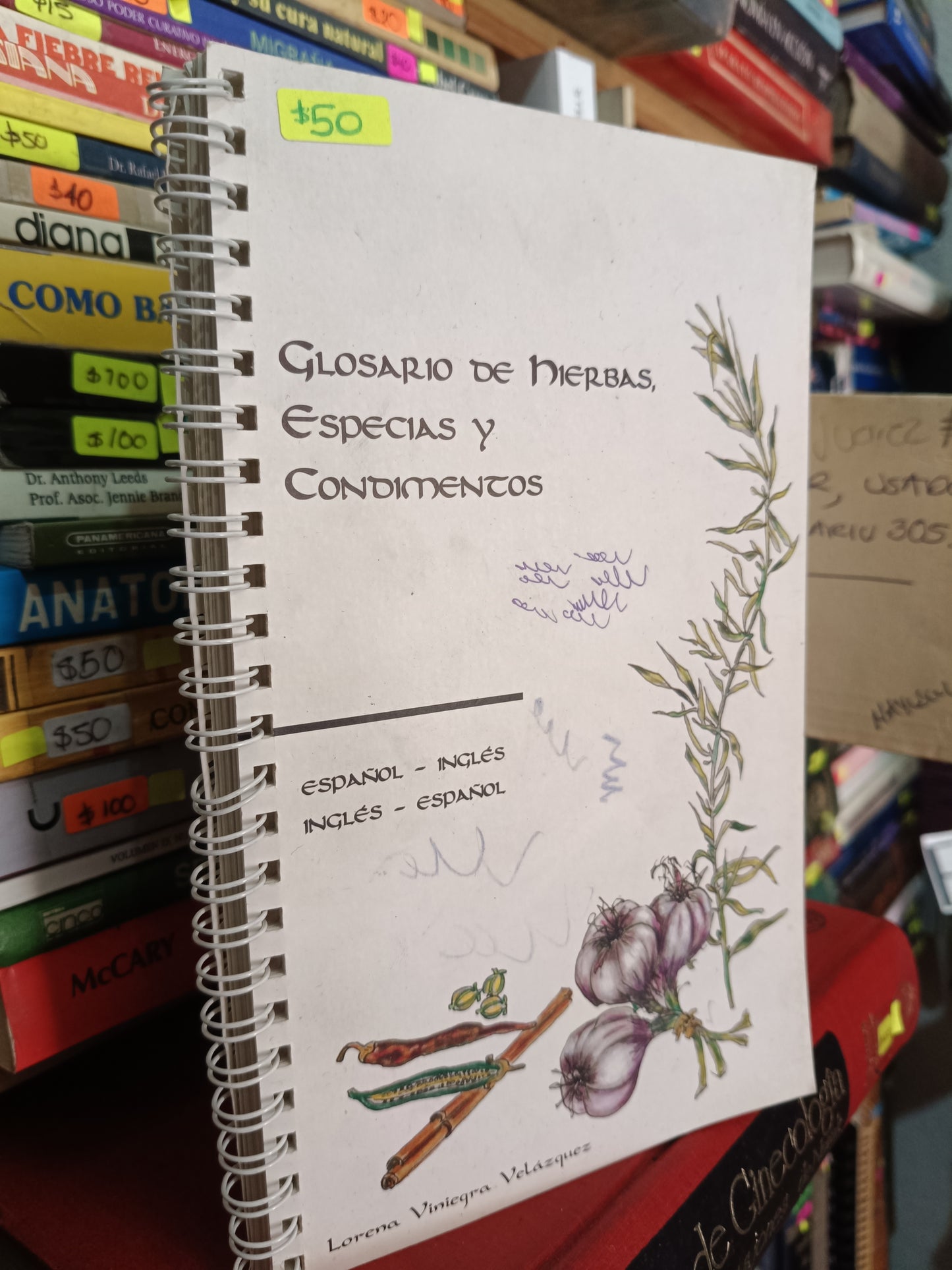 GLOSARIO DE HIERBAS ESPECIAS Y CONDIMENTOS LORENA VINIEGRA VELAZQUEZ USADO SALUD LITERARIO 305