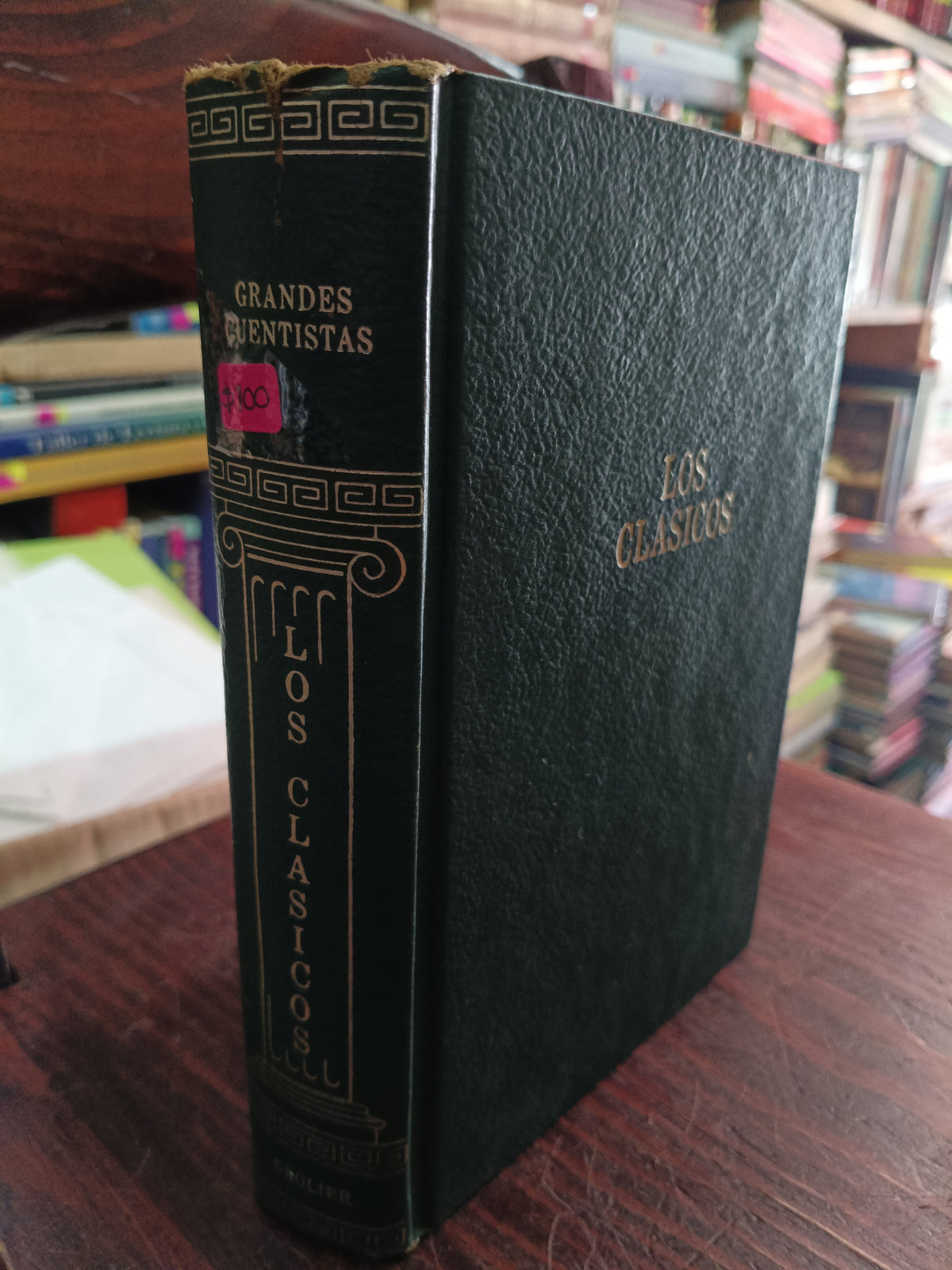 LOS CLASICOS GRANDES CUENTISTAS GROLIER USADO NOVELA LITERARIO 305