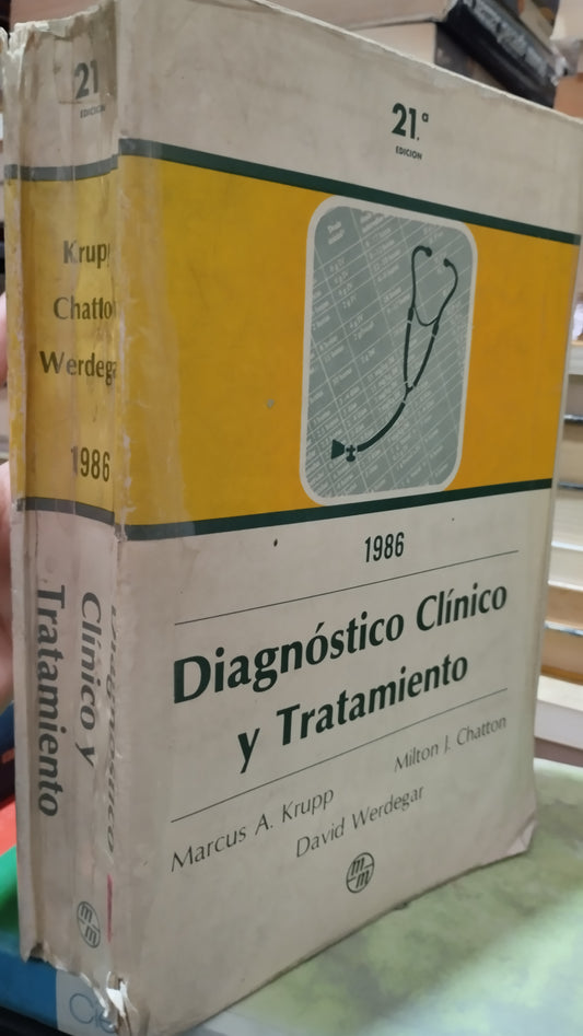 DIAGNOSTICO CLINICO Y TRATAMIENTO POR MARCUS A KRUPP LIBRO USADO SALUD ALDAMA