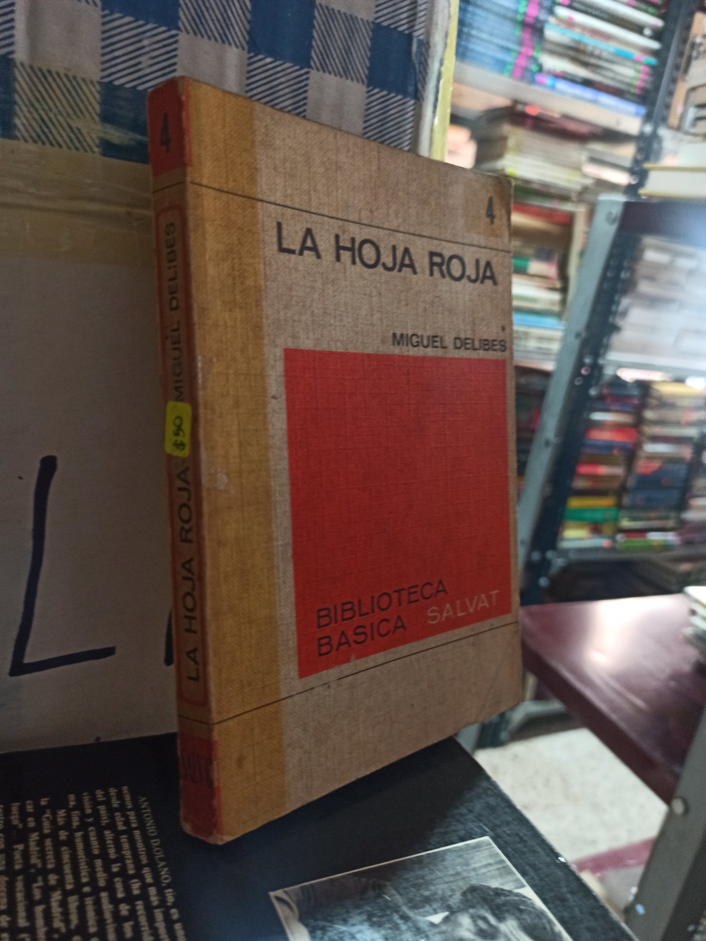 LA HOJA ROJA POR MIGUEL DELIBES USADO NOVELAS ALDAMA