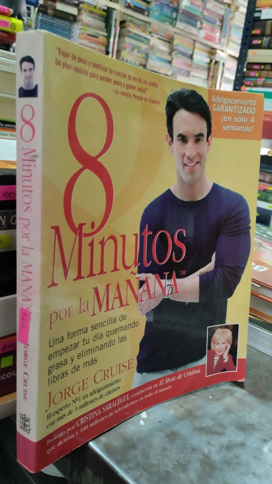 8 MINUTOS POR LA MAÑANA POR JORGE CRUISE LIBRO USADO SUPERACION PERSONAL ALDAMA
