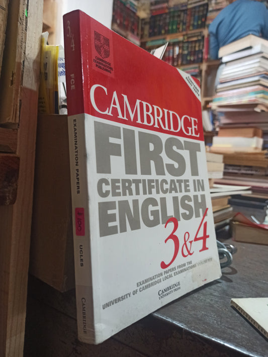 FIRST CERTIFICATE IN ENGLISH 3 & 4 POR EDITORIAL CAMBRIDGE USADO IDIOMAS ALDAMA