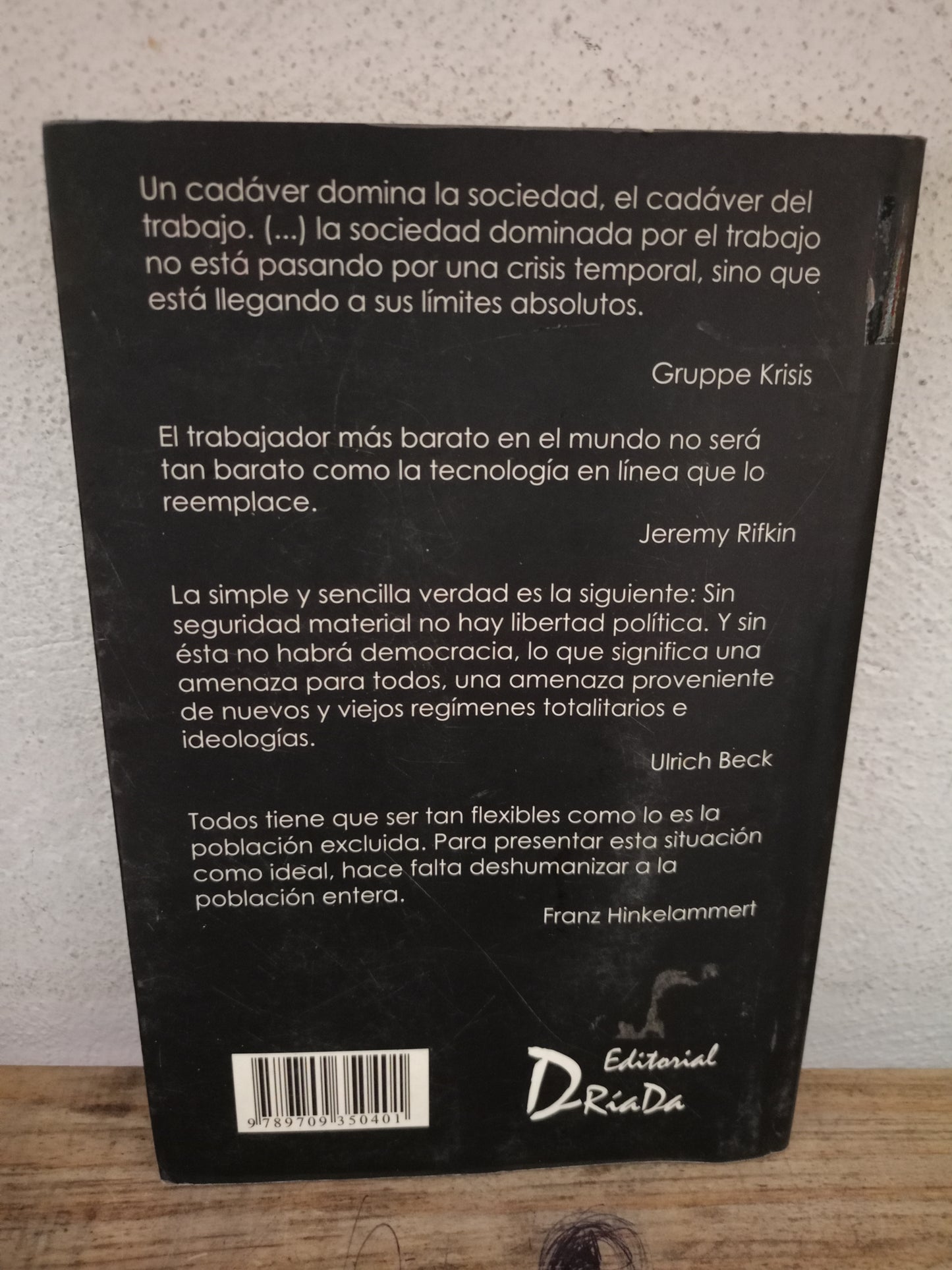 UN MUNDO SIN TRABAJO POR LUIS J. ÁLVAREZ USADA ADMINISTRACIÓN LITERARIO 305