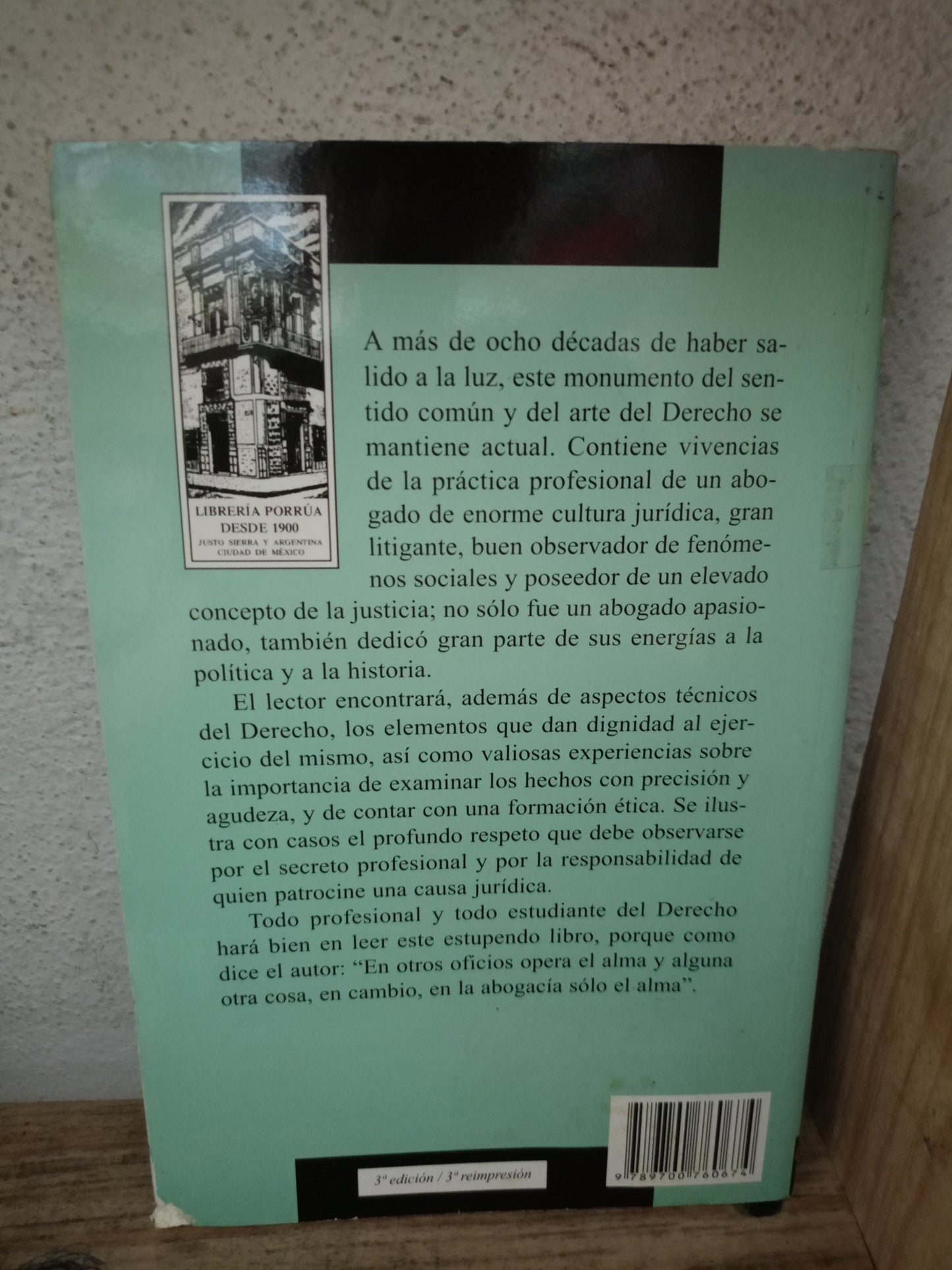 EL ALMA DE LA TOGA POR ÁNGEL OSSORIO Y GALLARDO USADO DERECHO LITERARIO 305