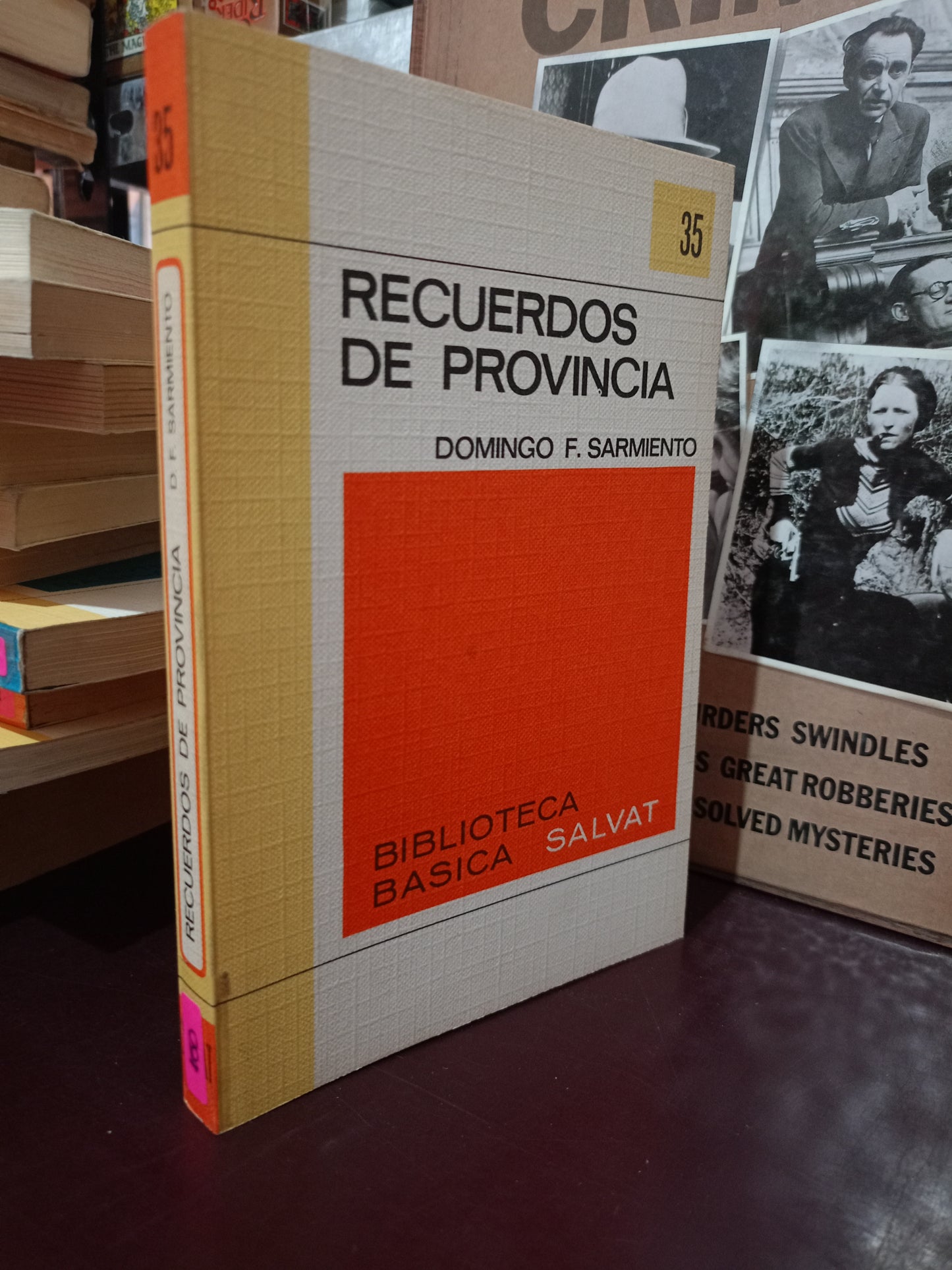 RECUERDOS DE PROVIDENCIA DOMINGO F SARMIENTO USADO NOVELA LITERARIO 305