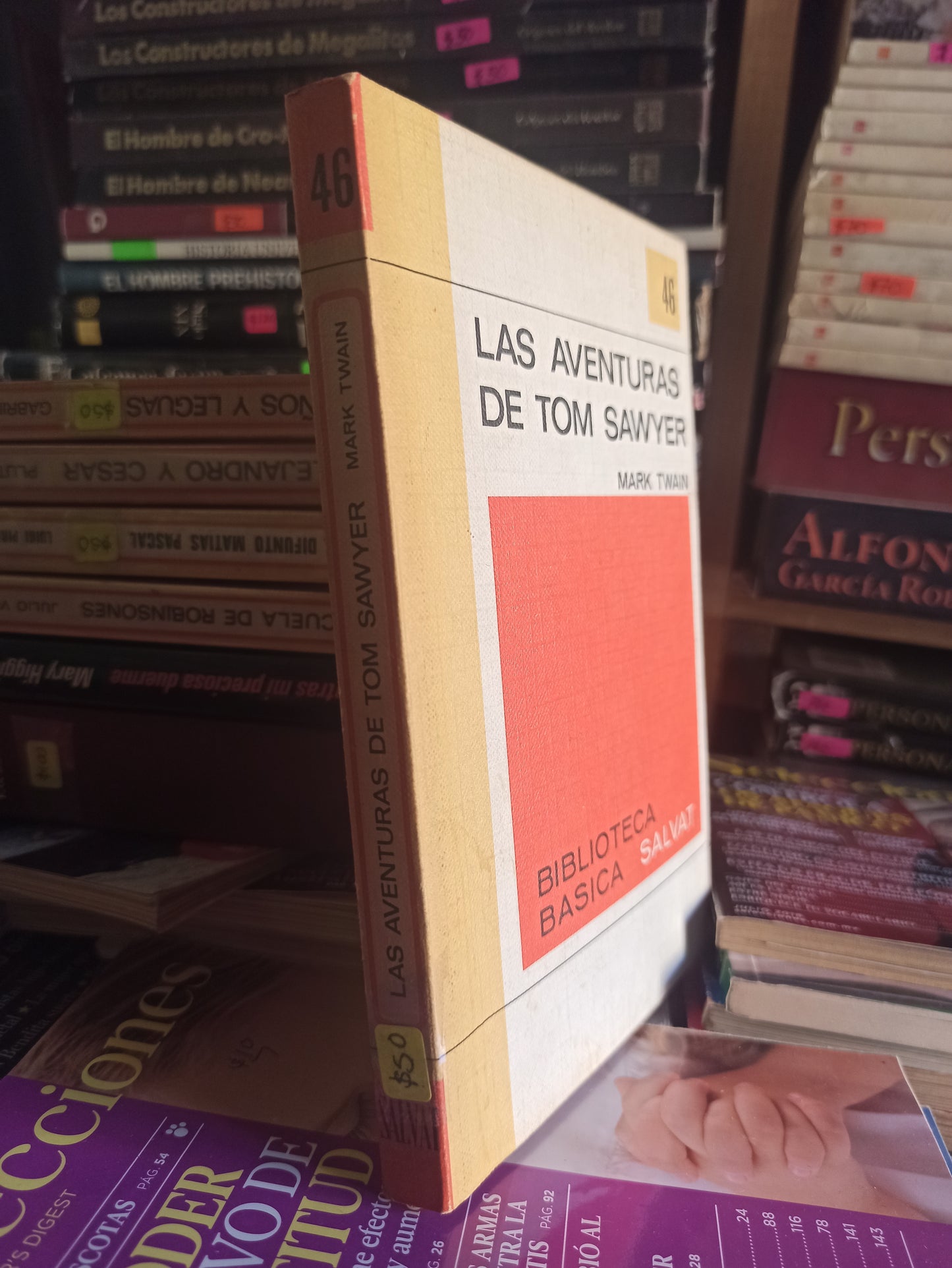 LAS AVENTURAS DE TOM SAWYER POR MARK TWAIN USADO NOVELAS LITERARIO 203