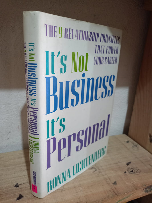IT'S NOT BUSINESS IT'S PERSONAL POR RINNA LICHTENBERG USADO IDIOMAS LITERARIO 305