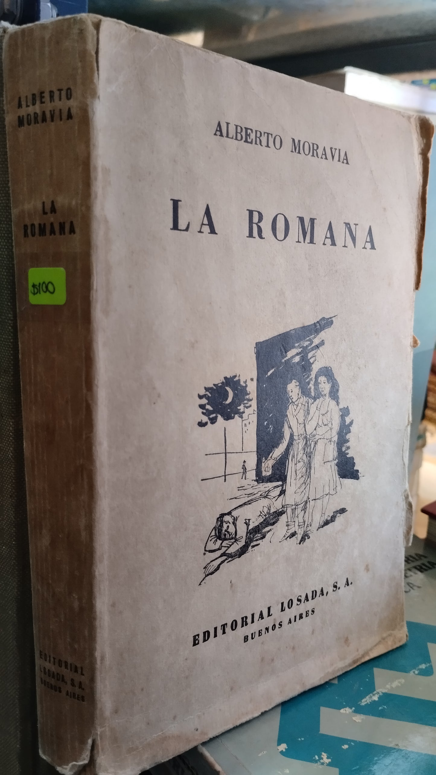 LA ROMANA POR ALBERTO MORAVIA LIBRO USADO NOVELAS ALDAMA