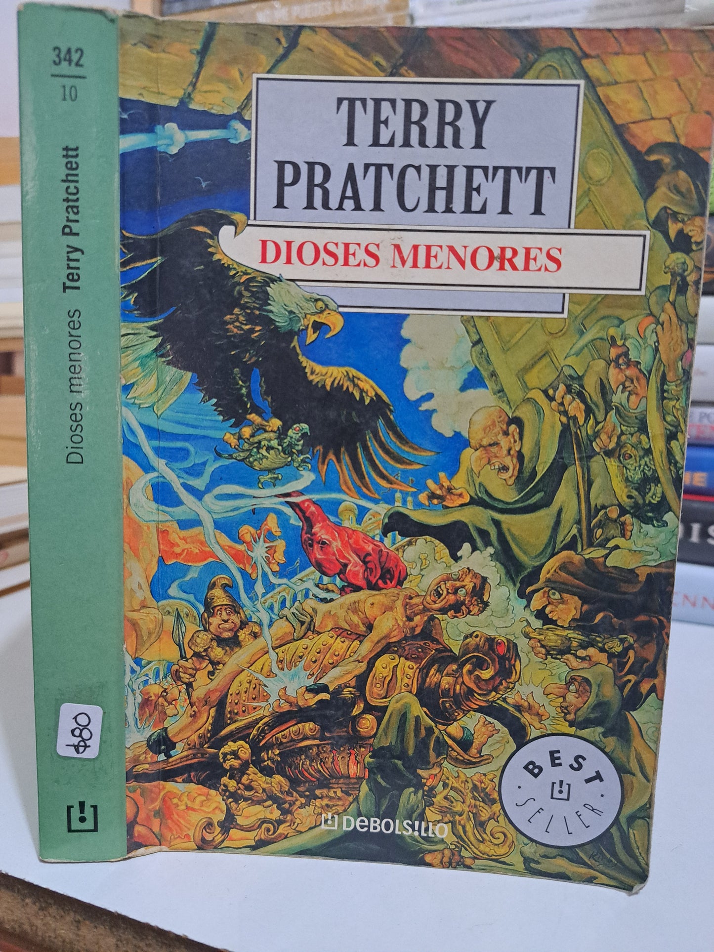 DIOSES MENORES TERRY PRATCHETT USADO NOVELA JUÁREZ