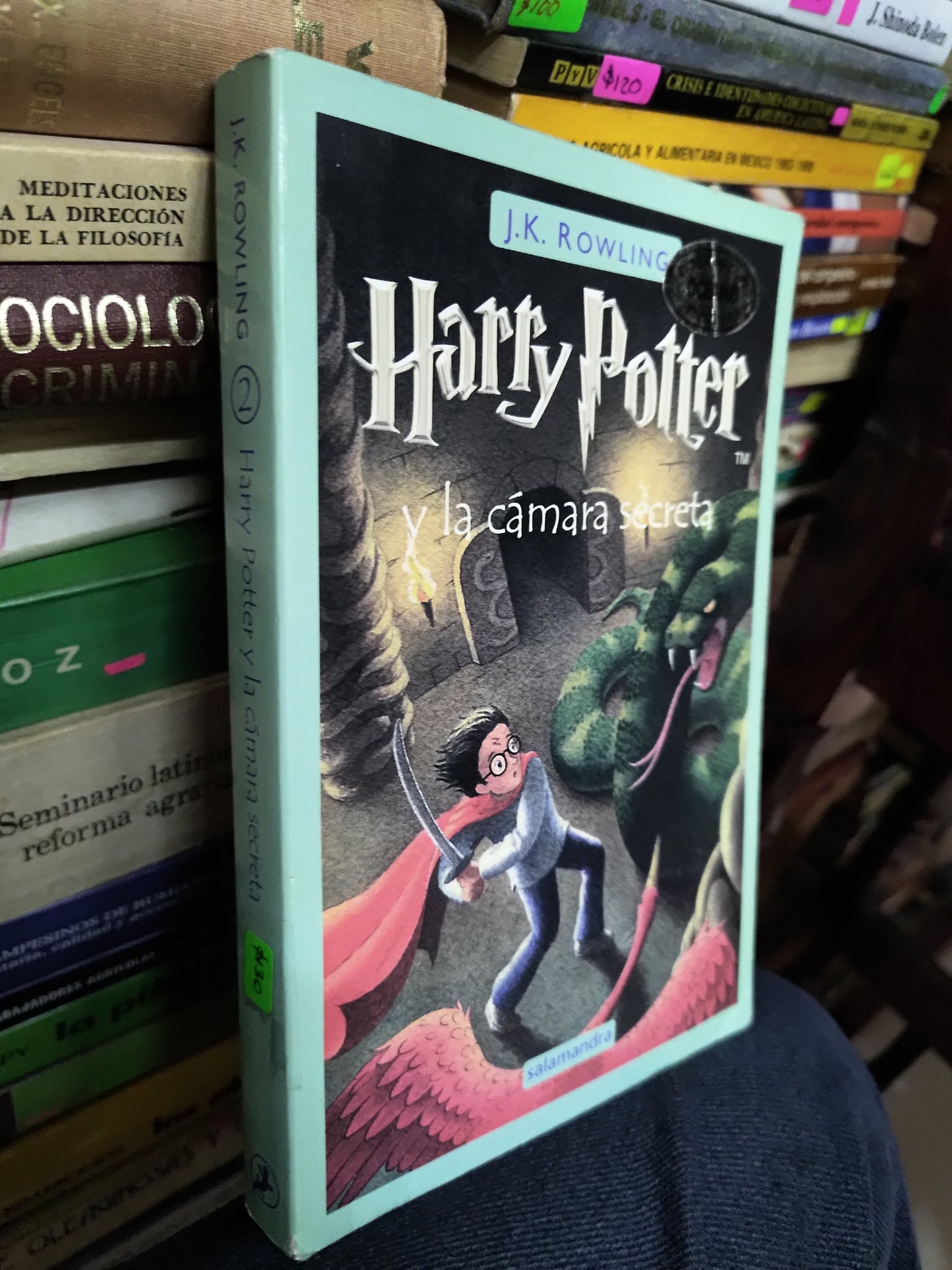 HARRY POTTER Y LA CAMARA SECRETA POR J. K. ROWLING USADO NOVELAS LITERARIO 207