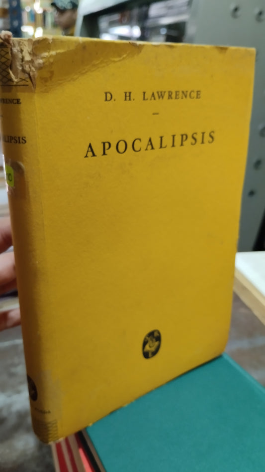 APOCALIPSIS POR D H LAWRENCE LIBRO USADO NOVELAS ALDAMA