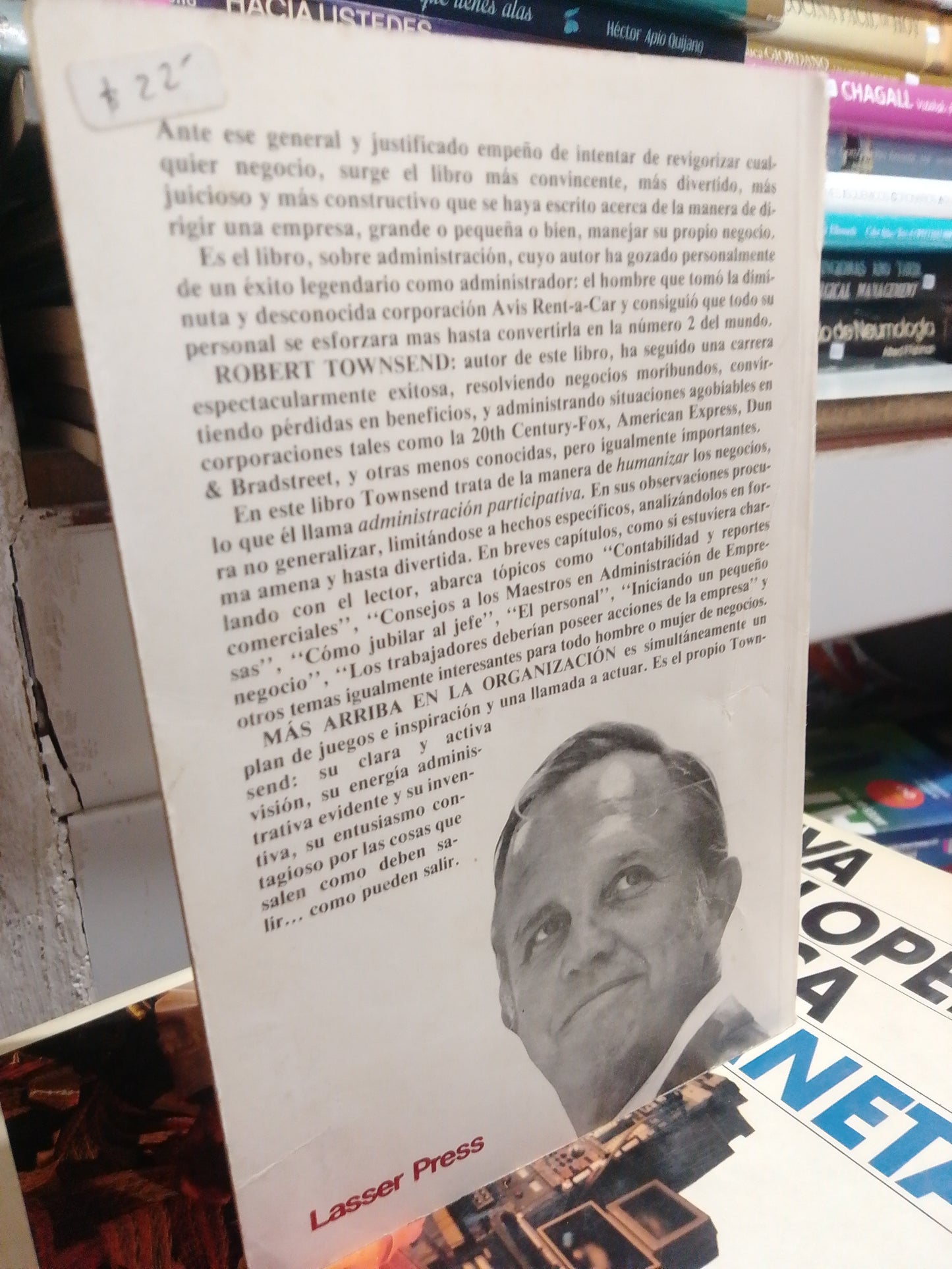 MAS ARRIBA EN LA ORGANIZACIÓN POR ROBERT TOWNSEND USADO SUP.PERSONAL JUÁREZ