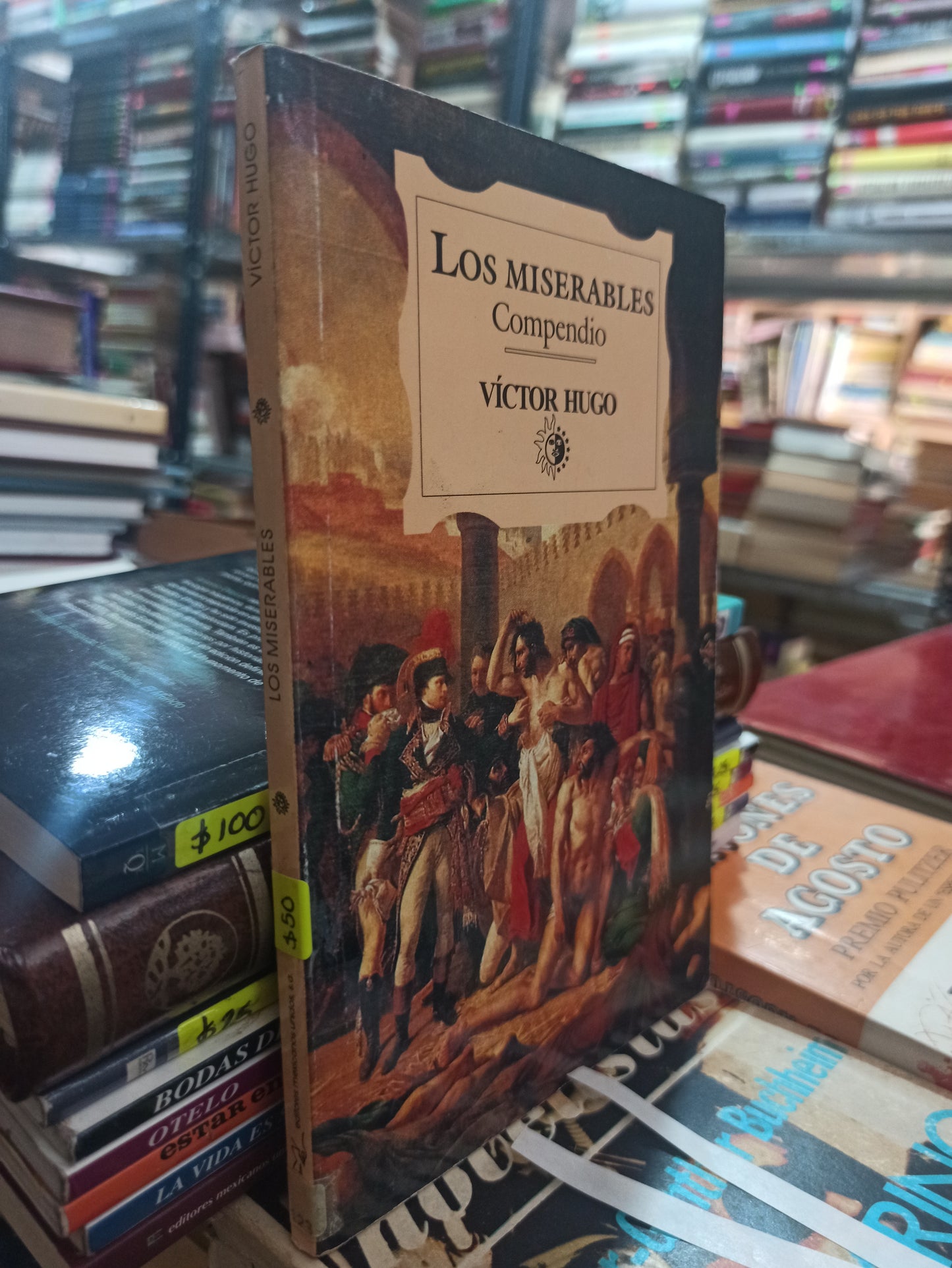 LOS MISERABLES COMPENDIO POR VICTOR HUGO USADO NOVELAS ALDAMA