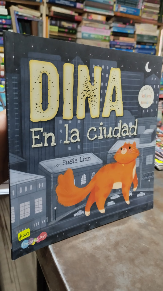 DINA EN LA CIUDAD POR SUSIE LINN LIBRO USADO INFANTIL ALDAMA