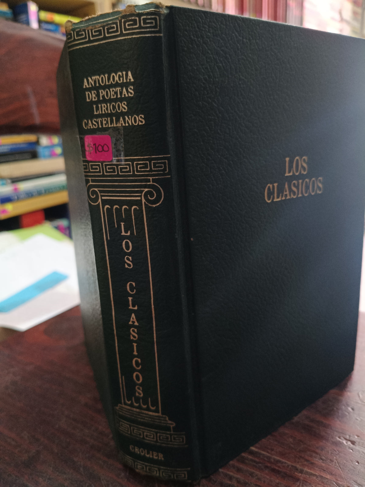 LOS CLASICOS ANTOLOGIA DE POETAS LIRICOS CASTELLANOS GROLIER USADO NOVELA LITERARIO 305