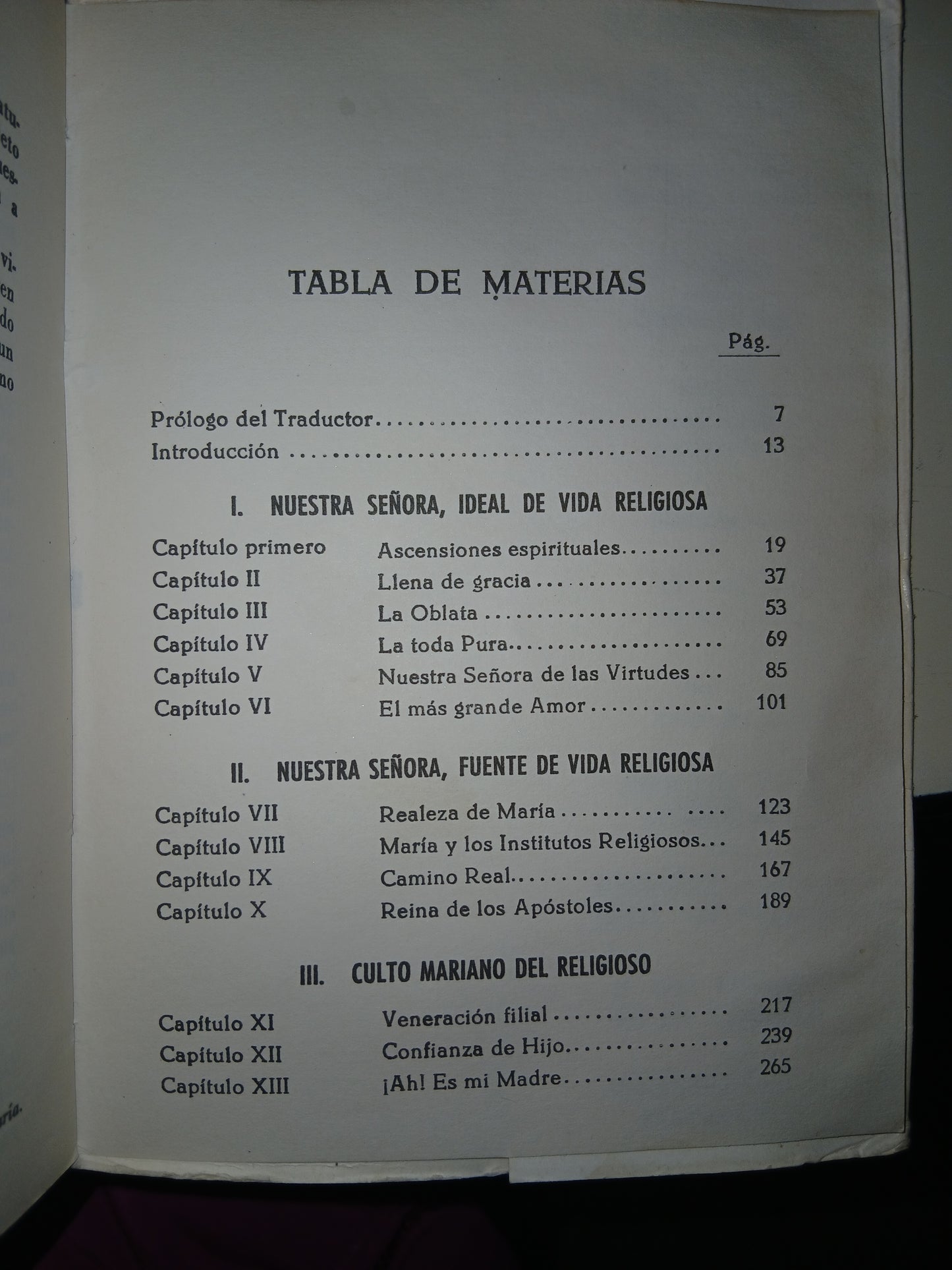 NUESTRA SEÑORA, PRIMERA RELIGIOSA DE DIOS POR P. L. COLIN USADO RELIGIÓN LITERARIO 207