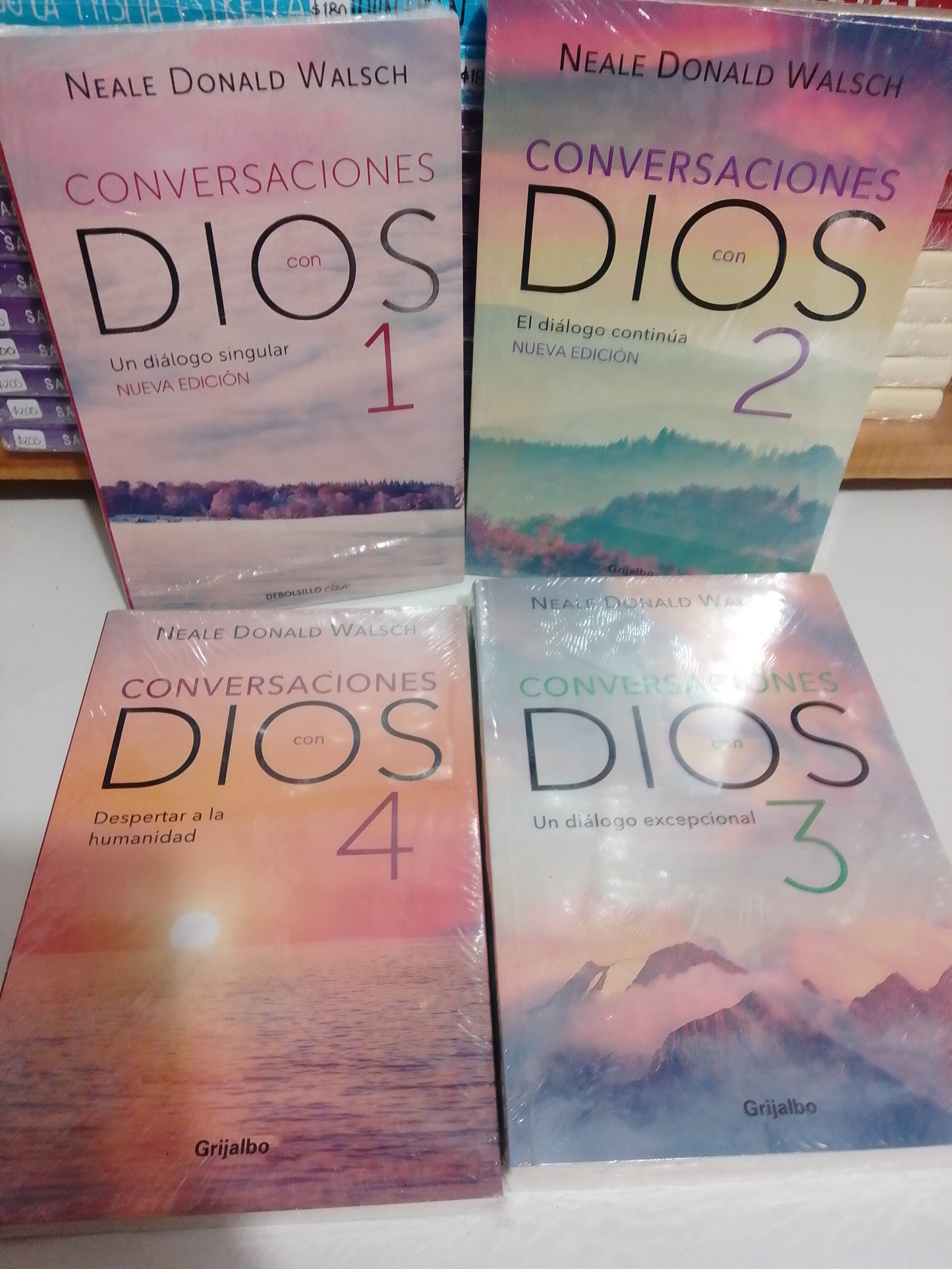 CONVERSACIONES CON DIOS 4 PZS POR NEALE DONALD WALSCH NUEVO JUAREZ