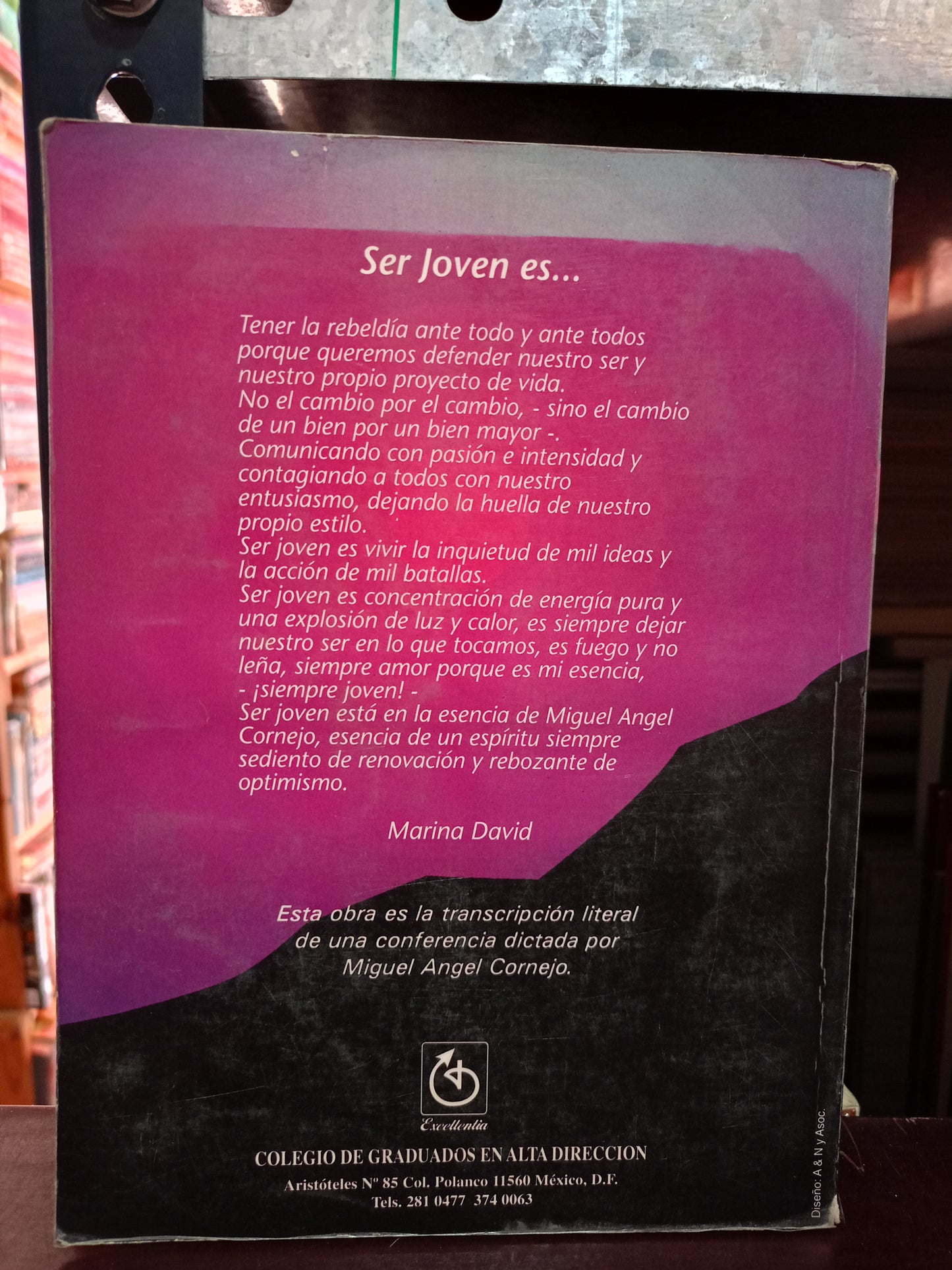 ¿QUÉ SIGNIFICA SER JOVEN? POR MIGUEL ÁNGEL CORNEJO USADO PSICOLOGÍA LITERARIO 305