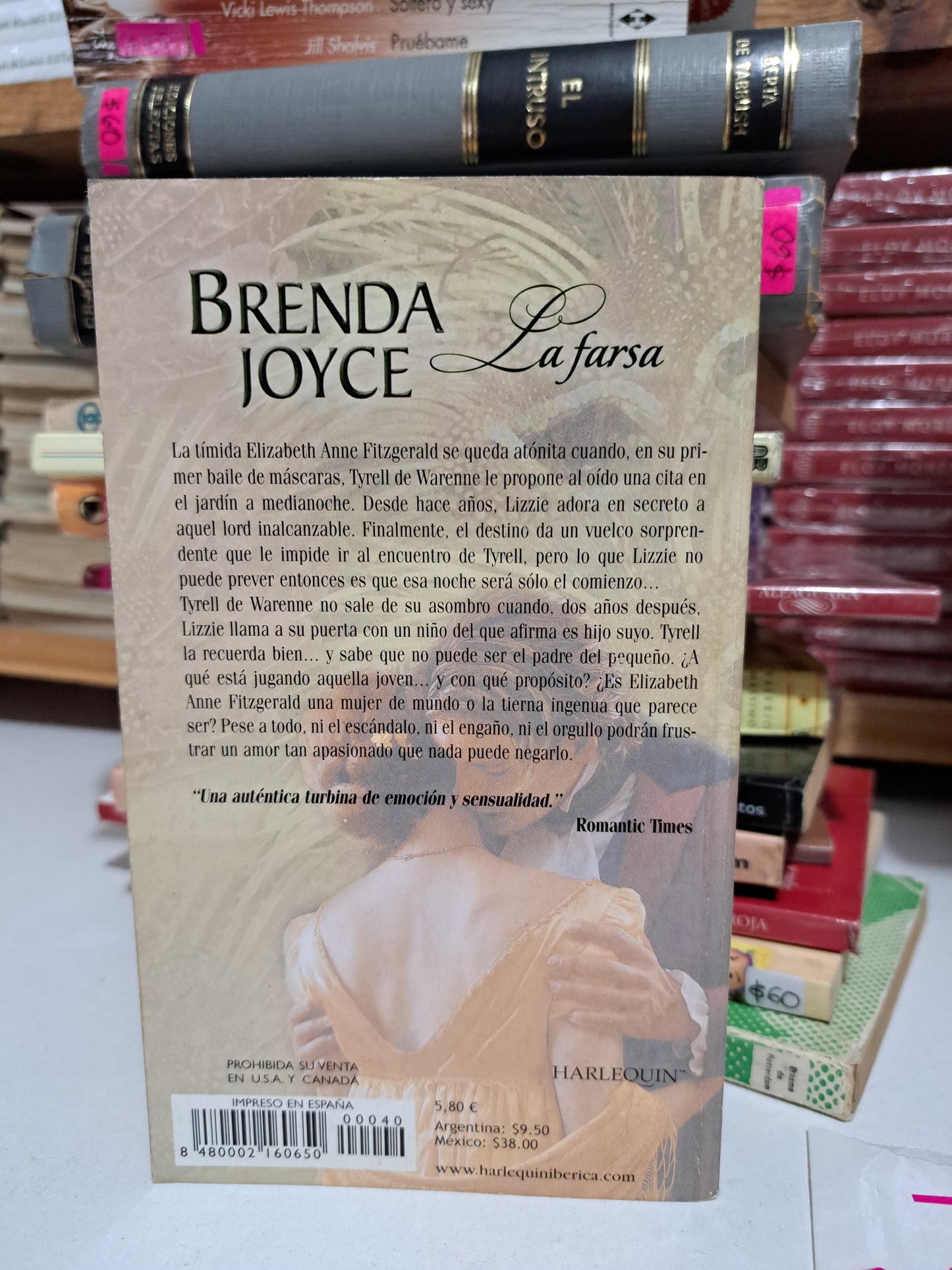LA FARSA BRENDA JOYCE USADO NOVELA JUÁREZ