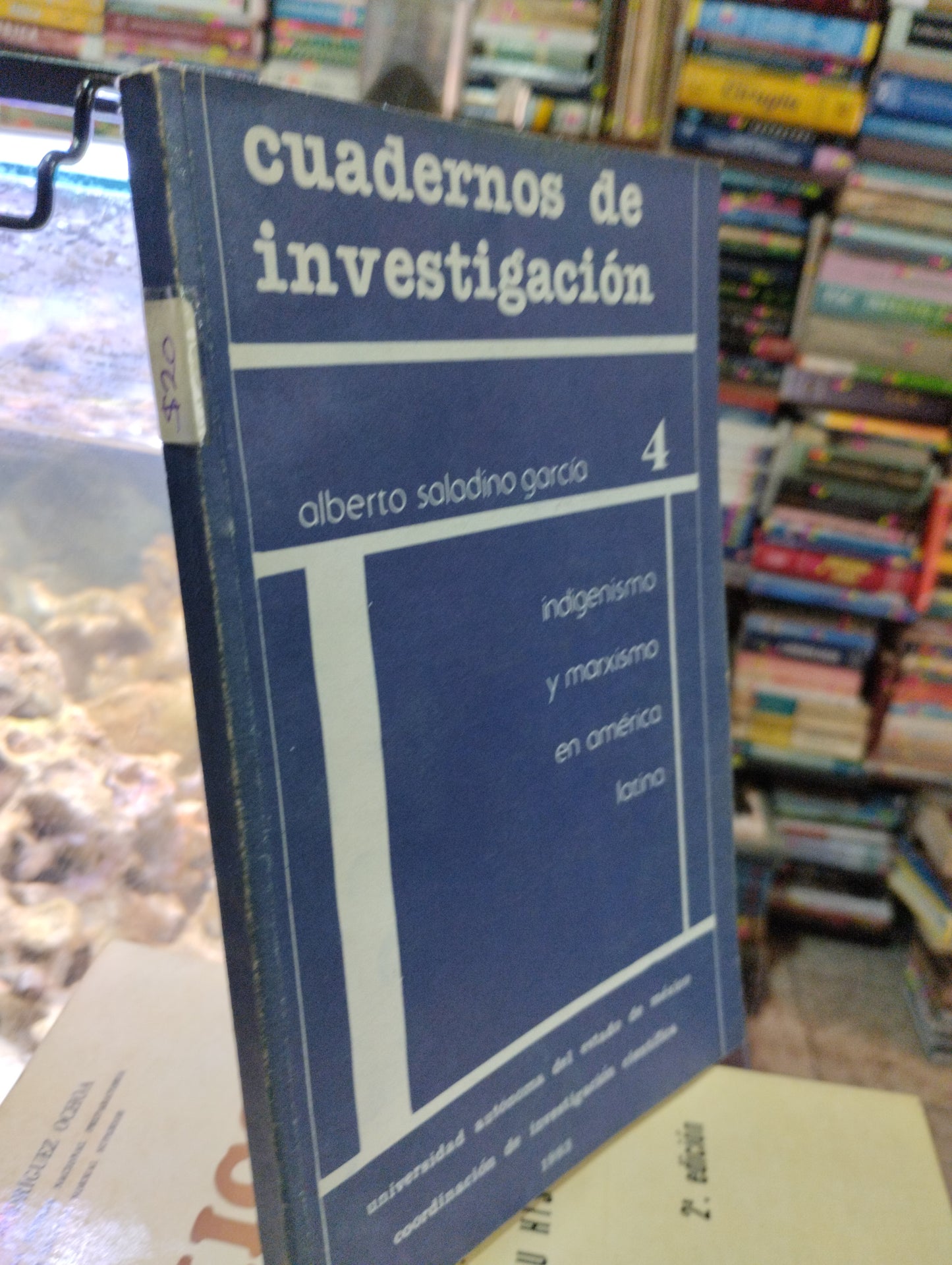 CUADERNOS DE INVESTIGACIONES POR ALBERTO SALADINO GARCIA 4 USADO EDUCACION ALDAMA
