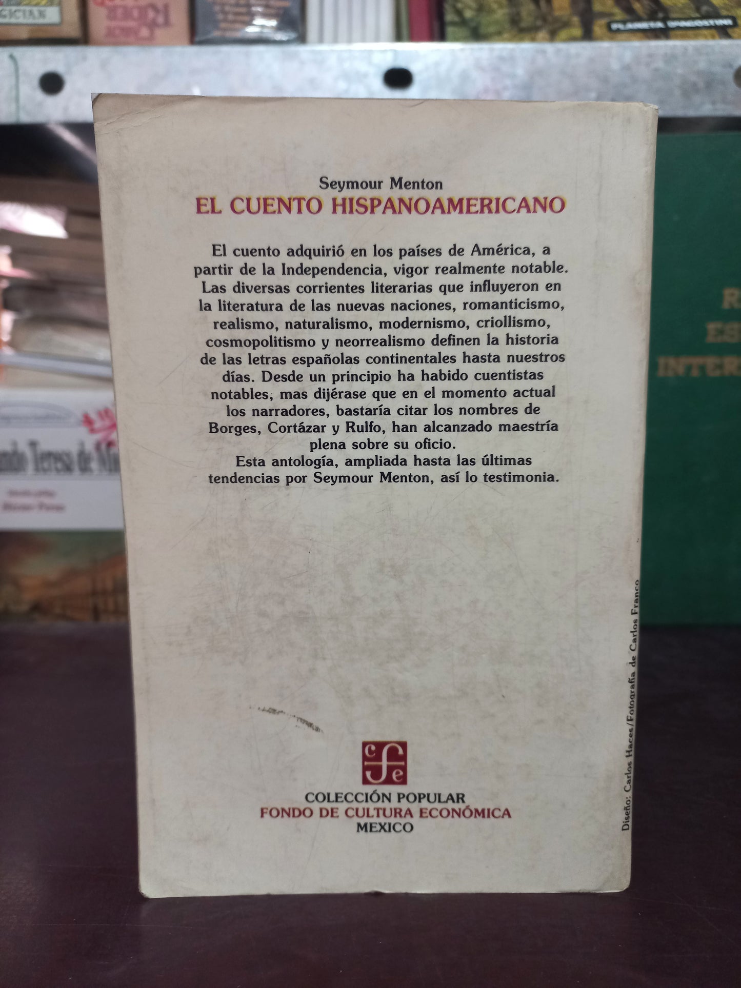 EL CUENTO HISPANOAMERICANO POR SEYMOUR MENTON USADO HISTORIA LITERARIO 305