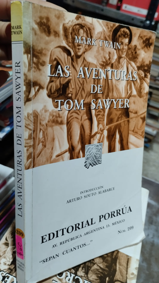 LAS AVENTURAS DE TOM SAWYER LIBRO USADO NOVELAS ALDAMA