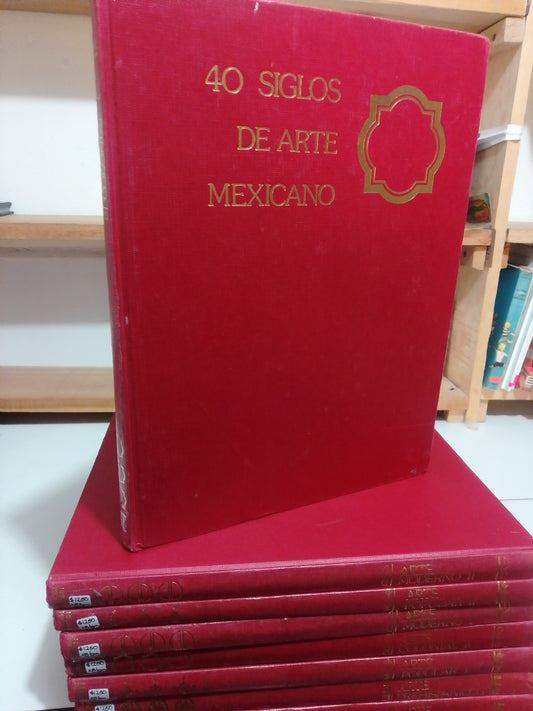40 SIGLOS DE ARTE MEXICANO 8 TOMOS USADO ARTE JUÁREZ