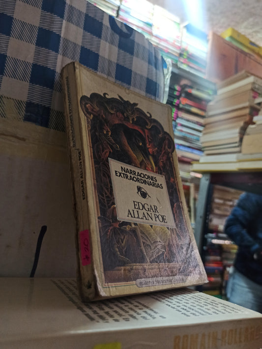 NARRACIONES EXTRAORDINARIAS POR EDGAR ALLAN POE USADO NOVELAS ALDAMA