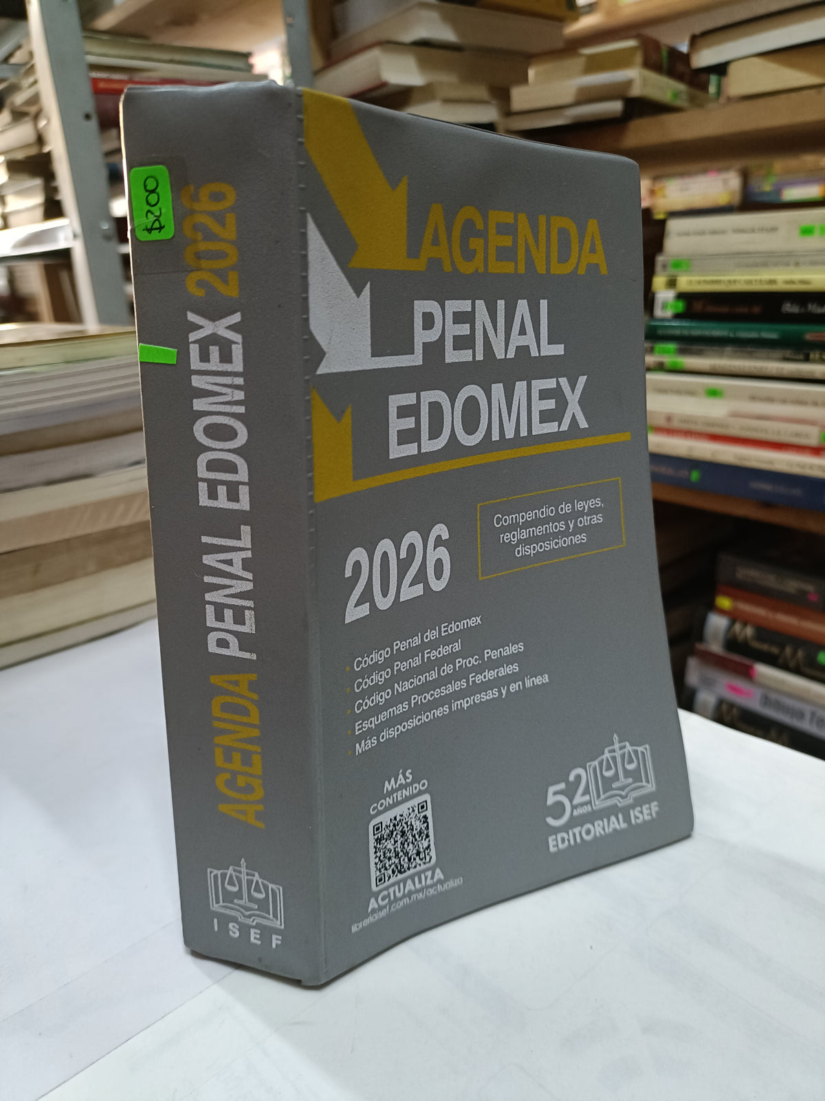 AGENDA PENAL EDOMEX 2026 USADO DERECHO LITERARIO 207