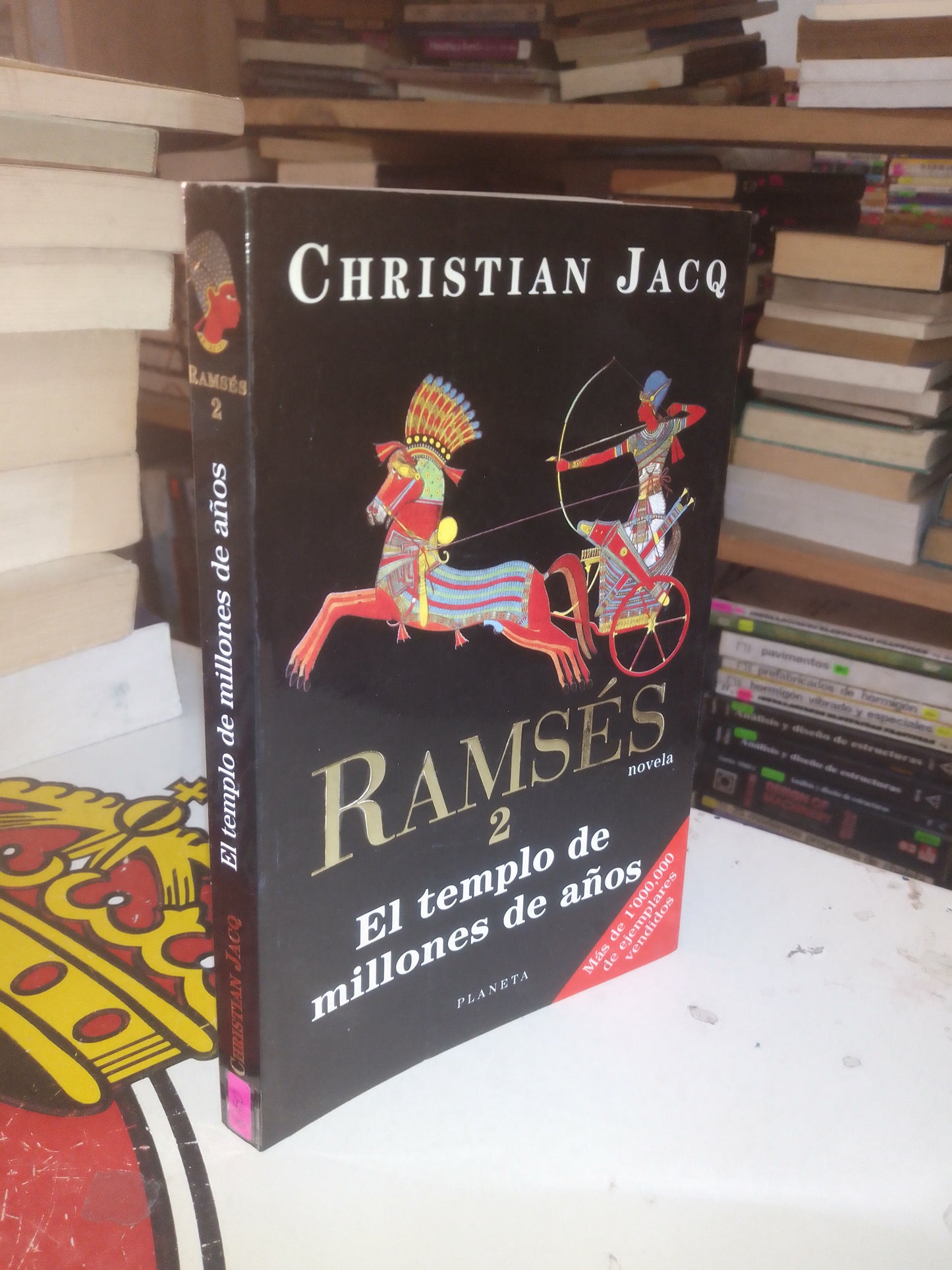 RAMSES 2: EL TEMPLO DE MILLONES DE AÑOS POR CHRISTIAN JACQ USADO NOVELA LITERARIO 207