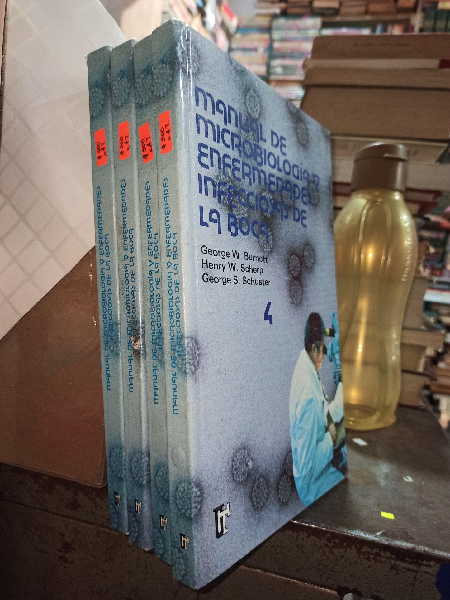 MANUAL DE MICROBIOLOGIA Y ENFERMEDADES INFECCIOSAS DE LA BOCA 4 TOMOS POR $500 POR GEORGE W. BURNETT USADO SALUD ALDAMA