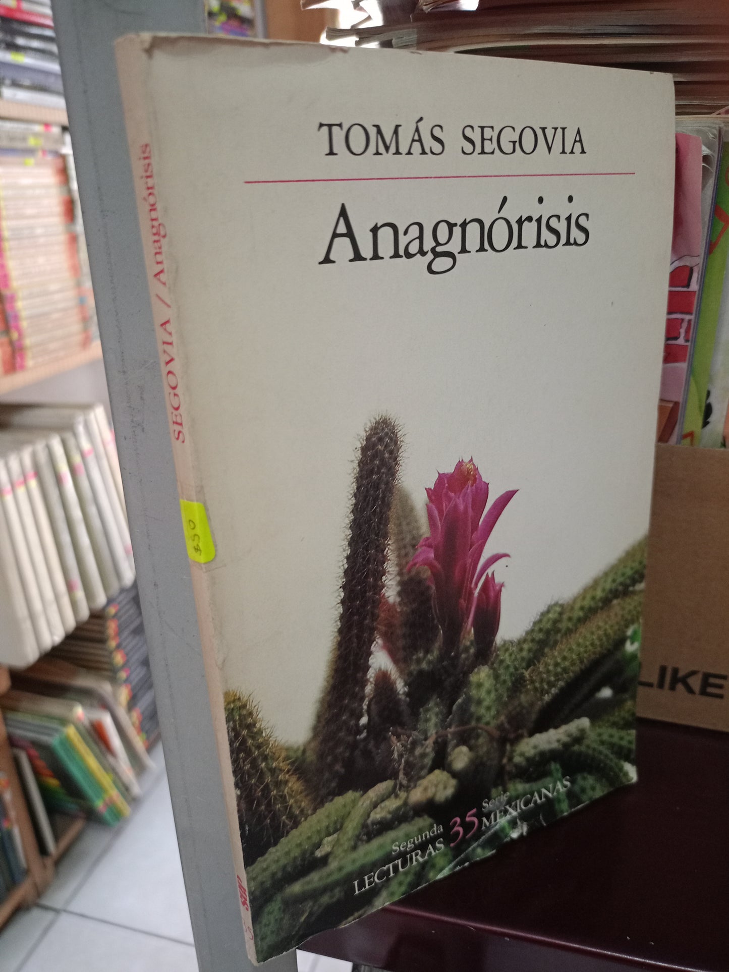 ANAGNORISIS POR TOMAS SEGOVIA USADO NOVELA LITERARIO 305