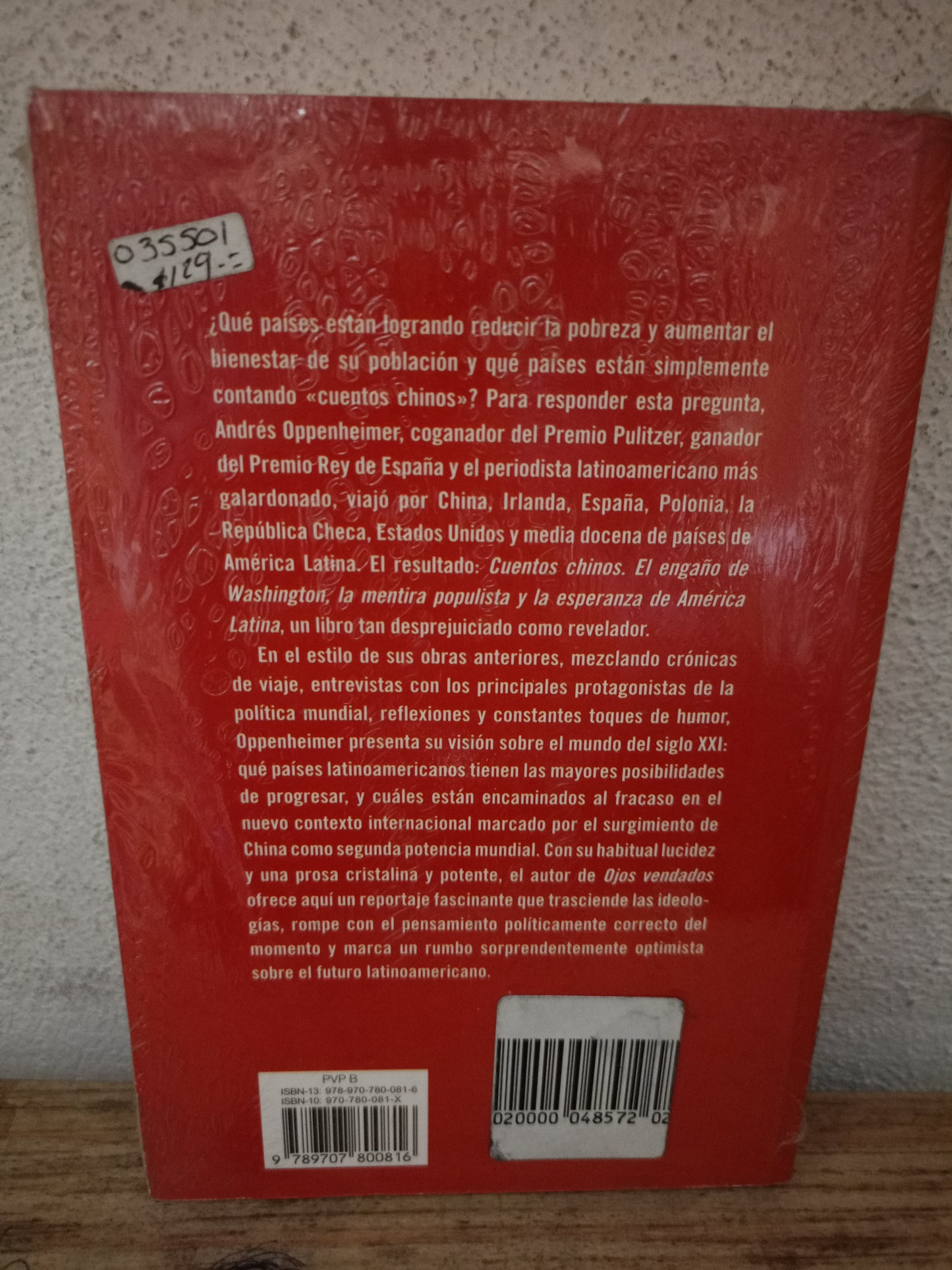 CUENTOS CHINOS POR ANDRÉS OPPENHEIMER NUEVO LIBROS NUEVOS LITERARIO 305